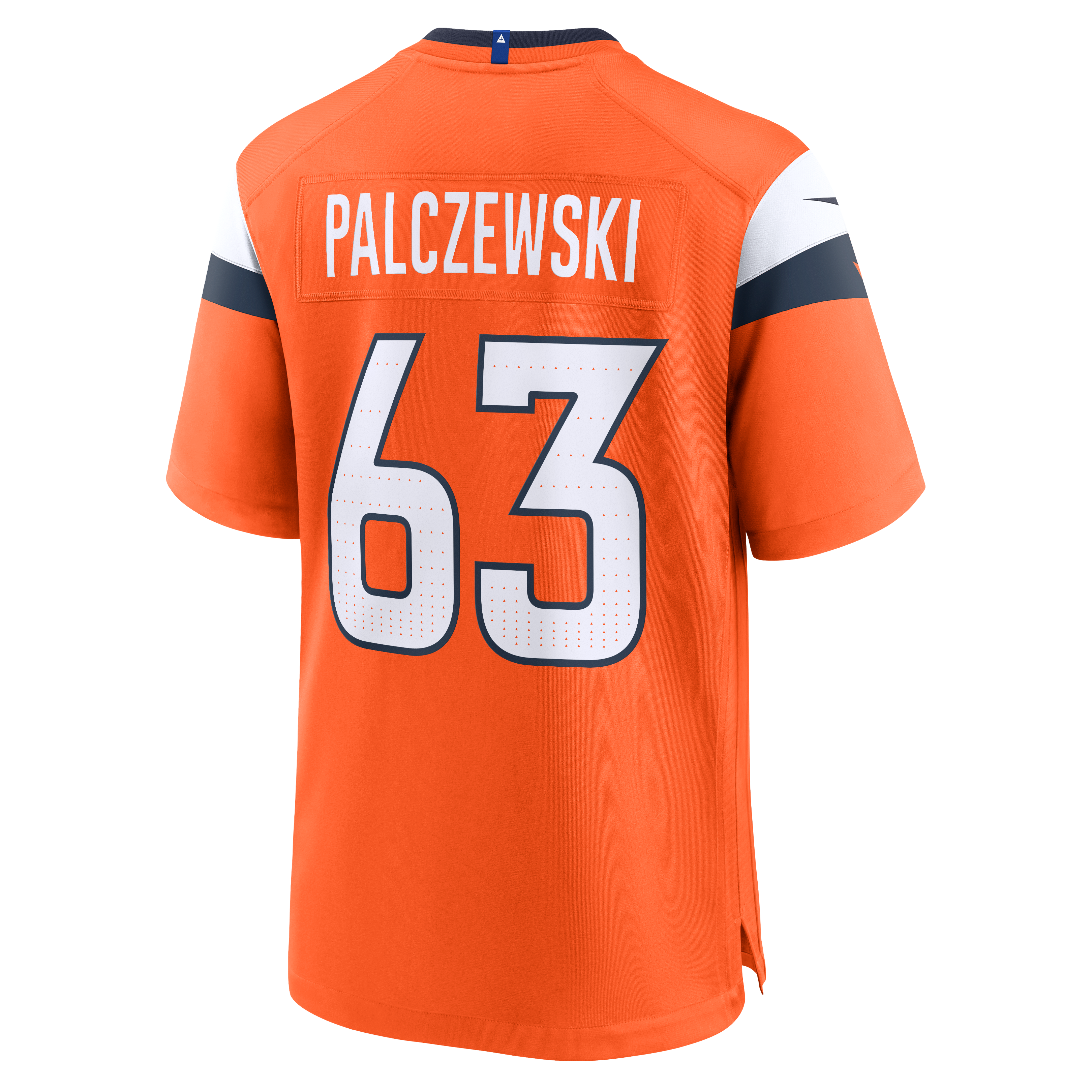 Alex Palczewski Denver Broncos Team Game Jersey - Orange - Image 4