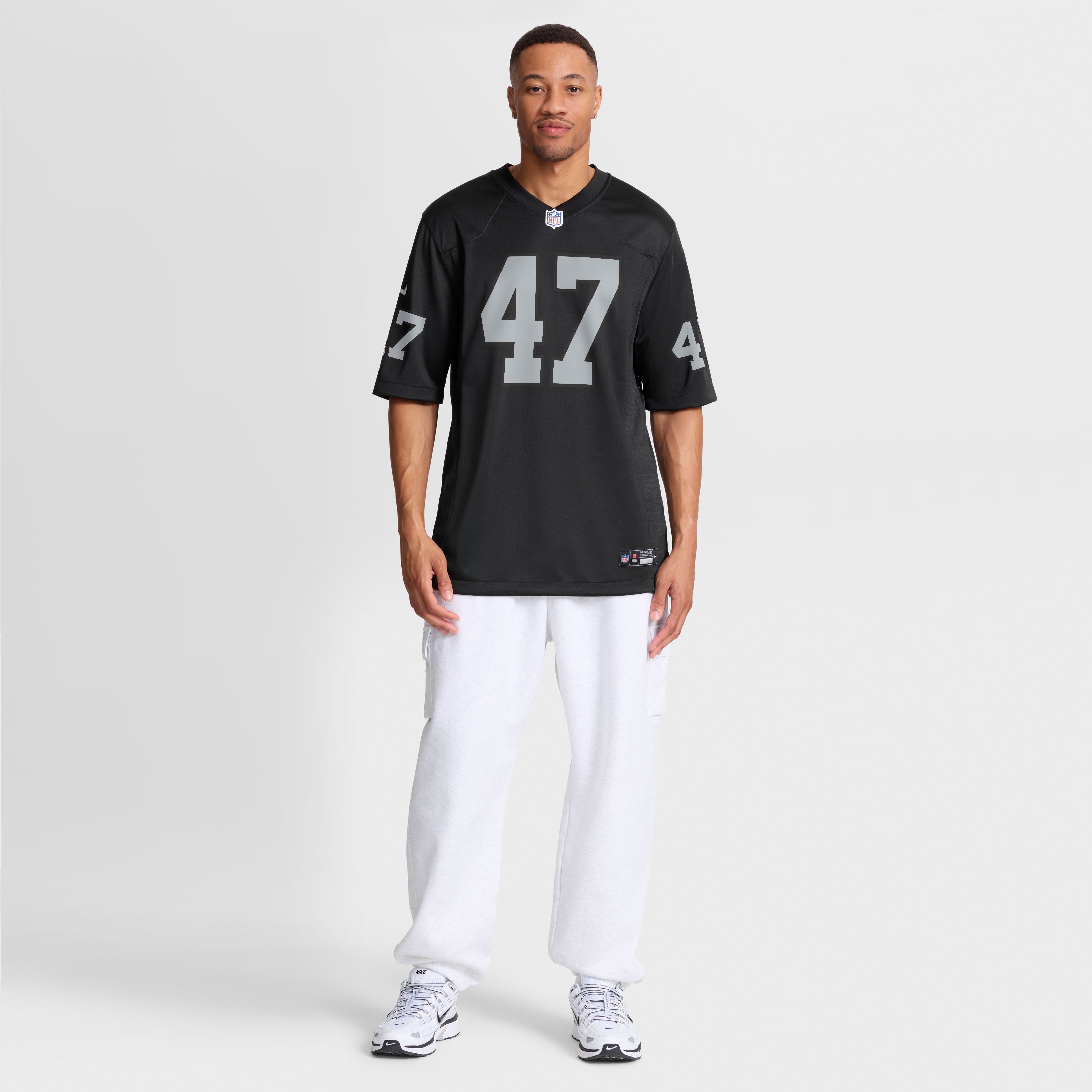 Alex Ward Las Vegas Raiders Team Game Jersey - Black - Image 5