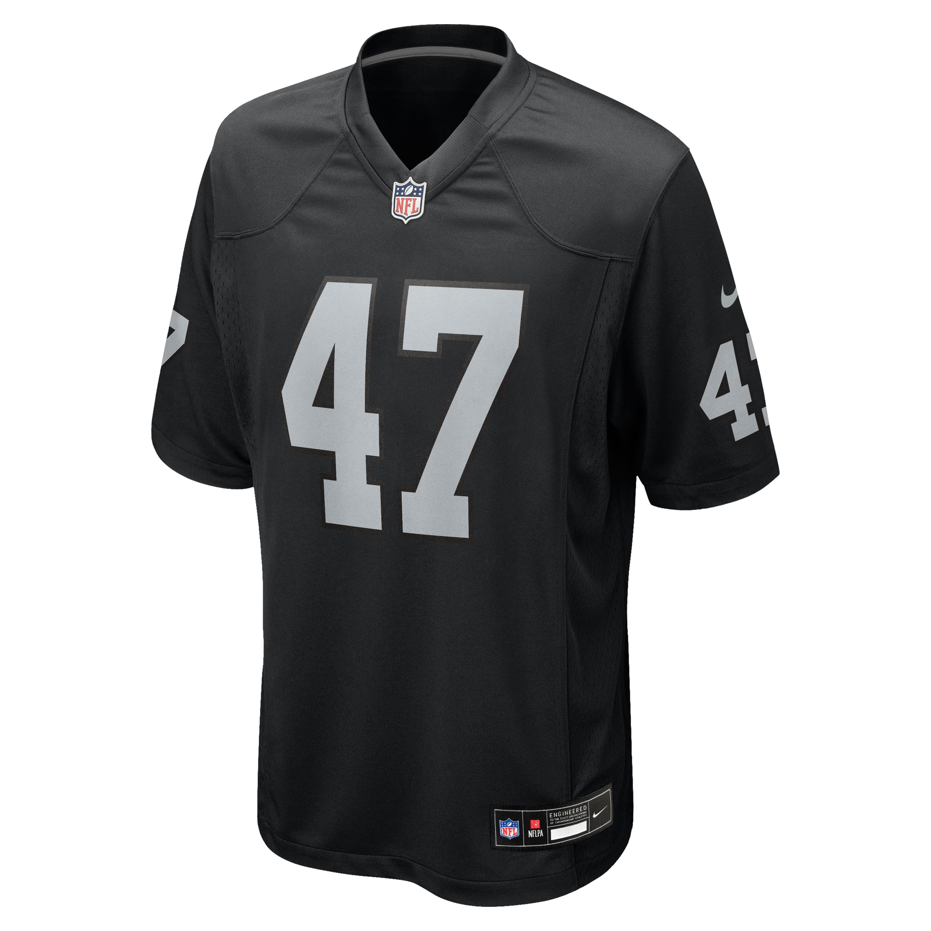 Alex Ward Las Vegas Raiders Team Game Jersey - Black - Image 3