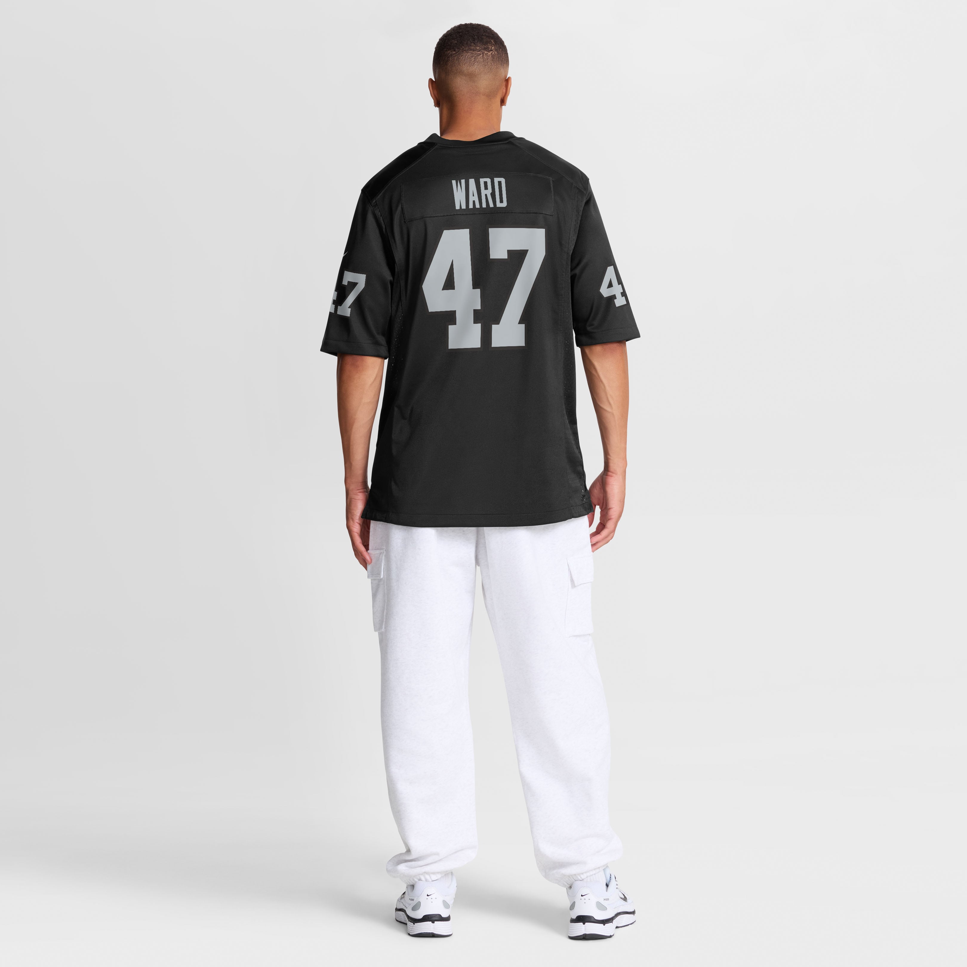 Alex Ward Las Vegas Raiders Team Game Jersey - Black - Image 6