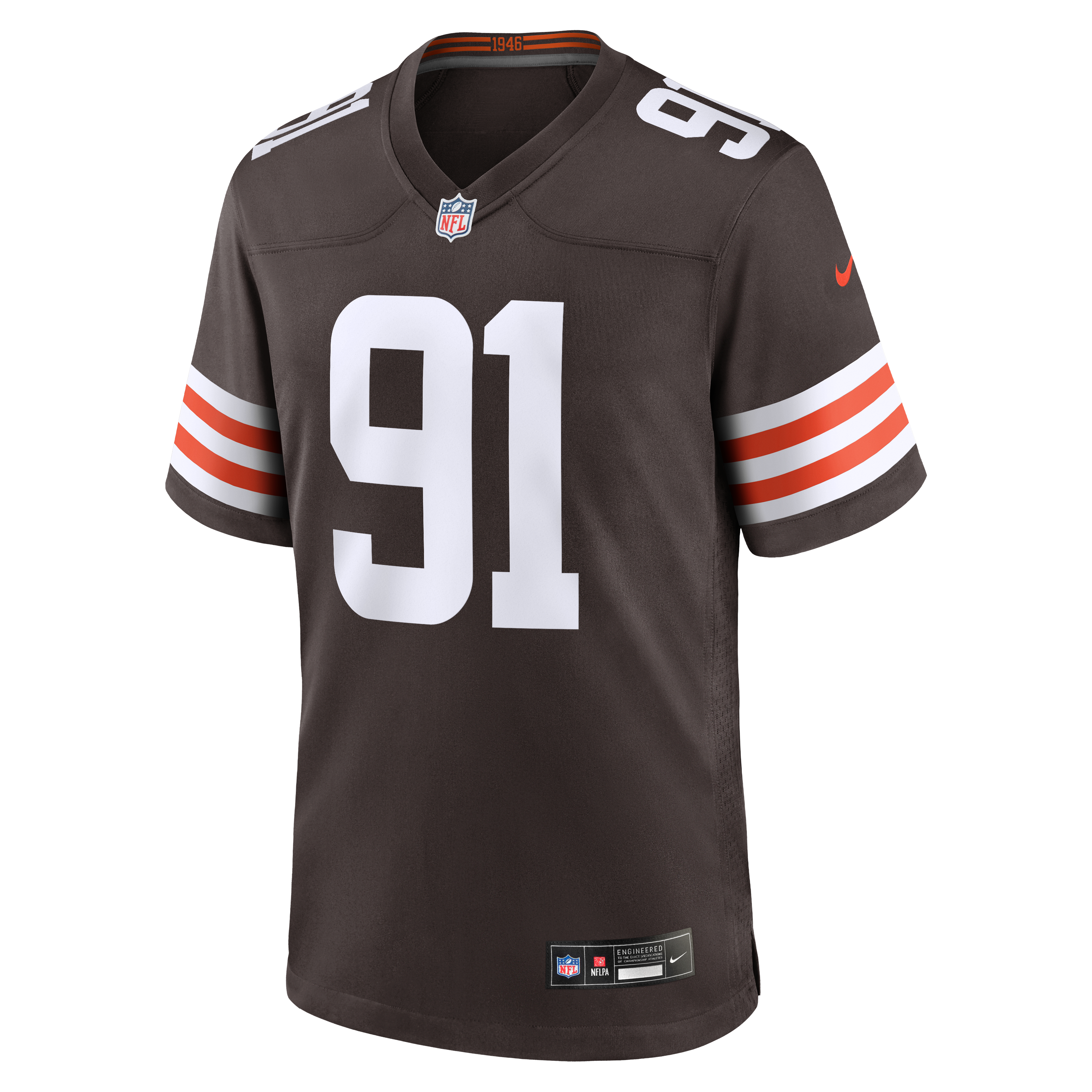 Alex Wright Cleveland Browns Team Game Jersey - Brown - Image 3