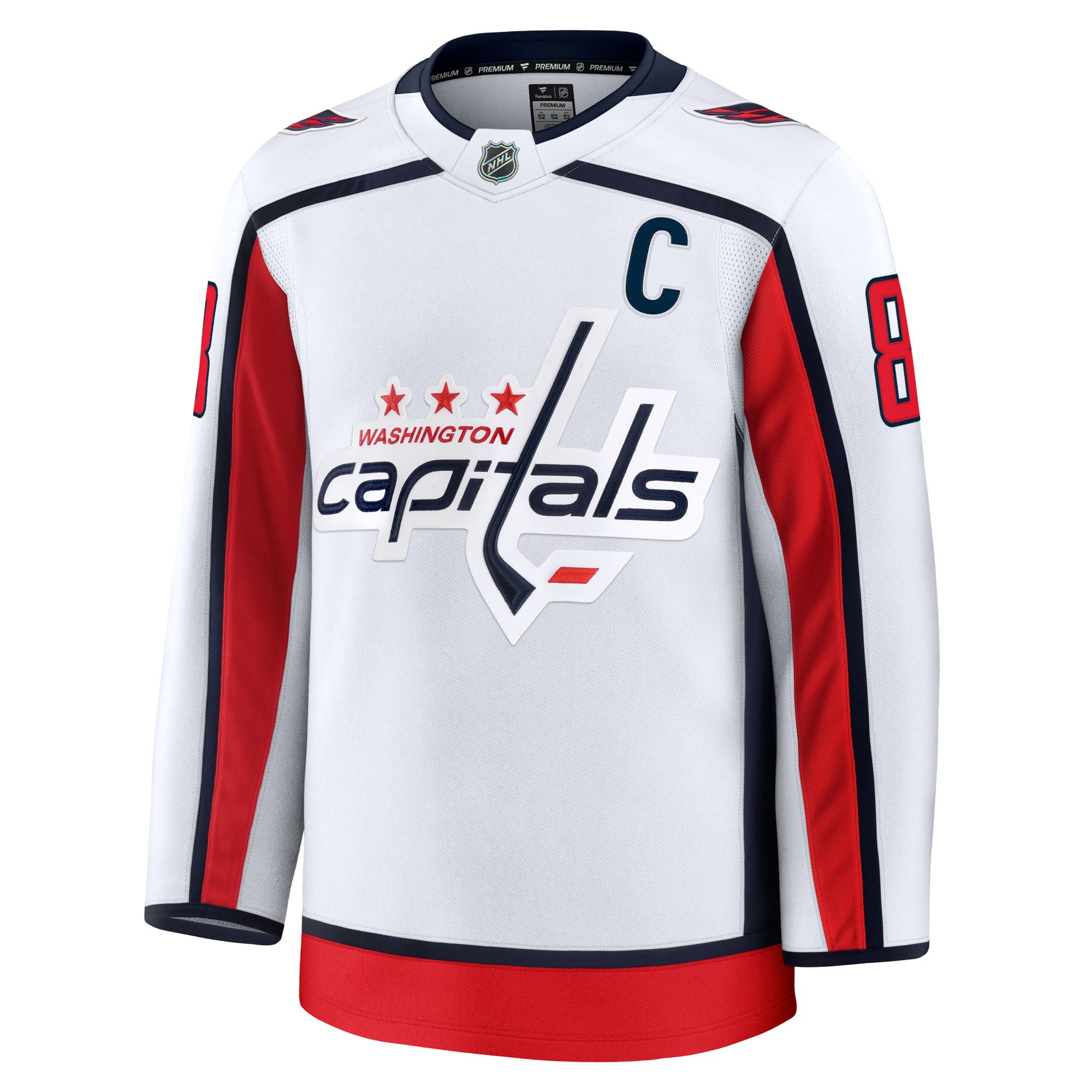 Alexander Ovechkin Washington Capitals Away Premium Jersey - White - Image 3