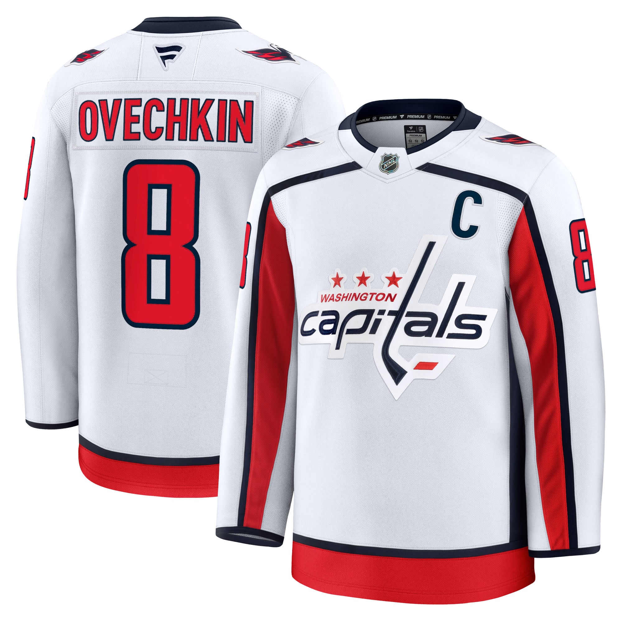 Alexander Ovechkin Washington Capitals Away Premium Jersey - White