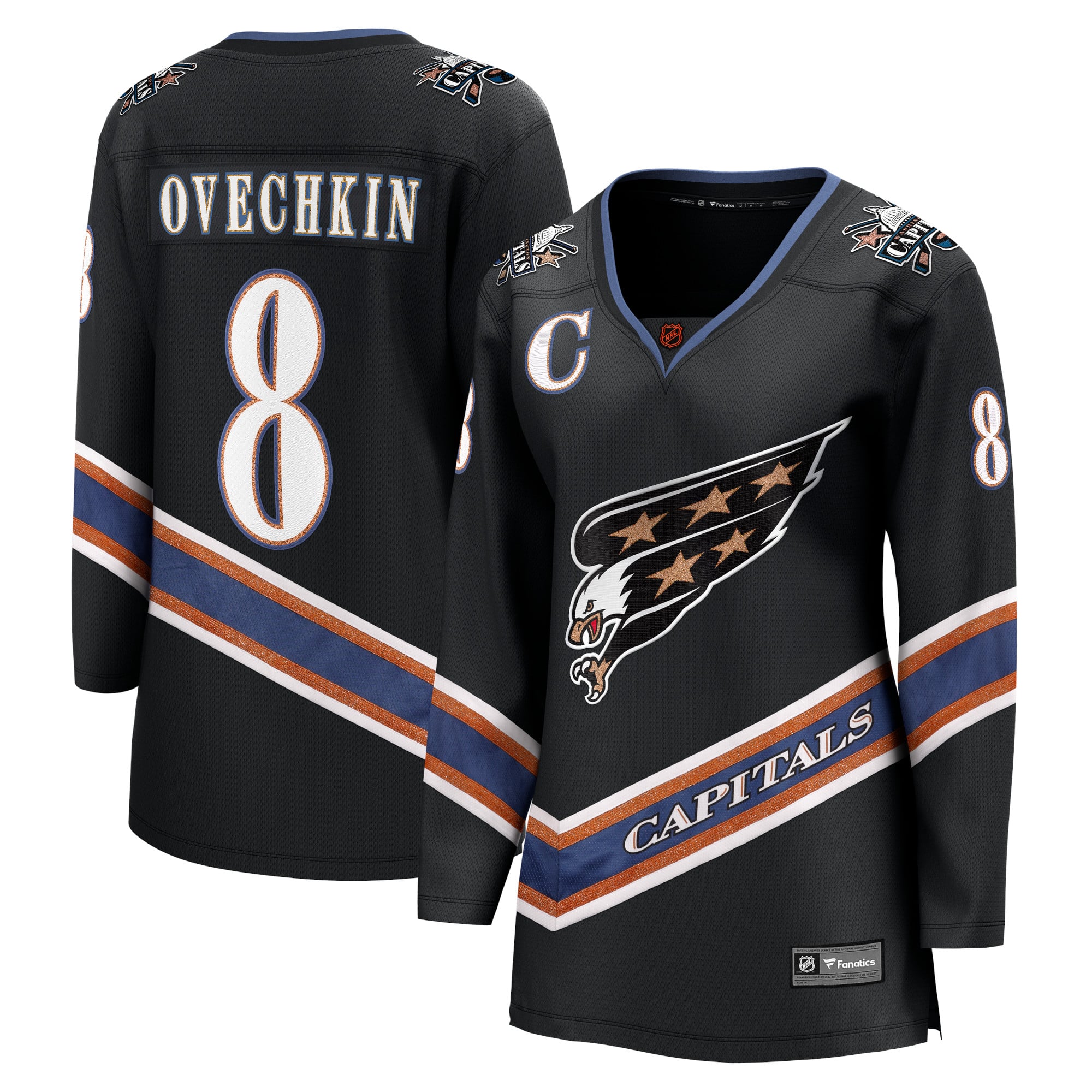 Alexander Ovechkin Washington Capitals Women's Special Edition 2.0 Breakaway Player Jersey - Black - Image 2
