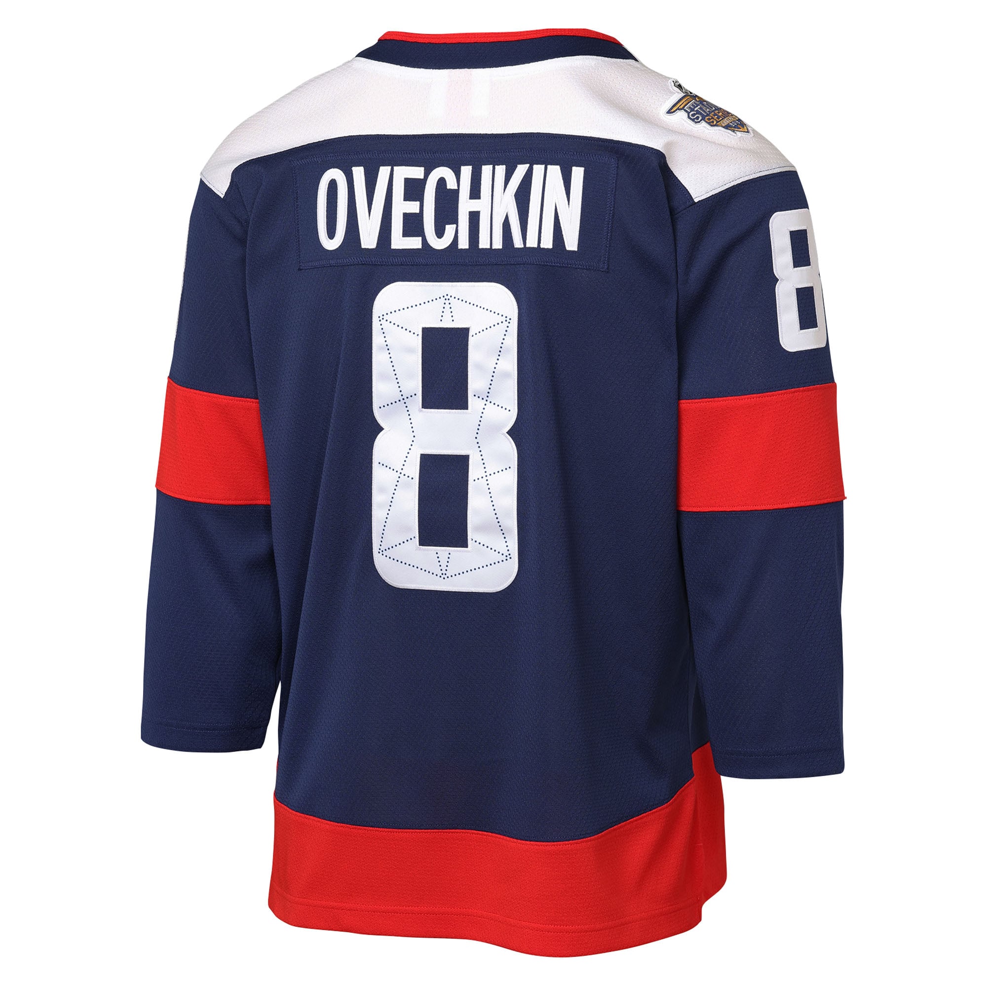 Alexander Ovechkin Washington Capitals Youth 2018 Stadium Series Power Play 2.0 Player Jersey - Navy - Image 4