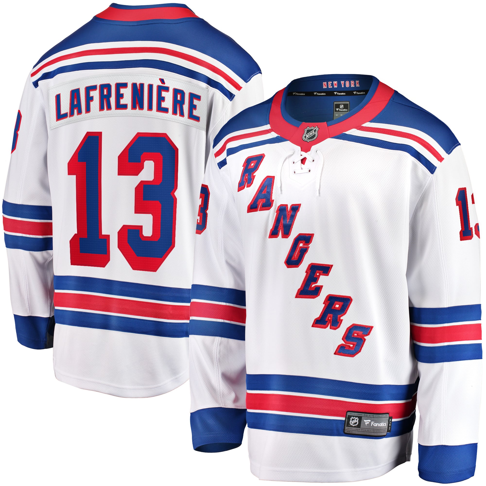 Alexis Lafreniere New York Rangers Breakaway Jersey - White - Image 2