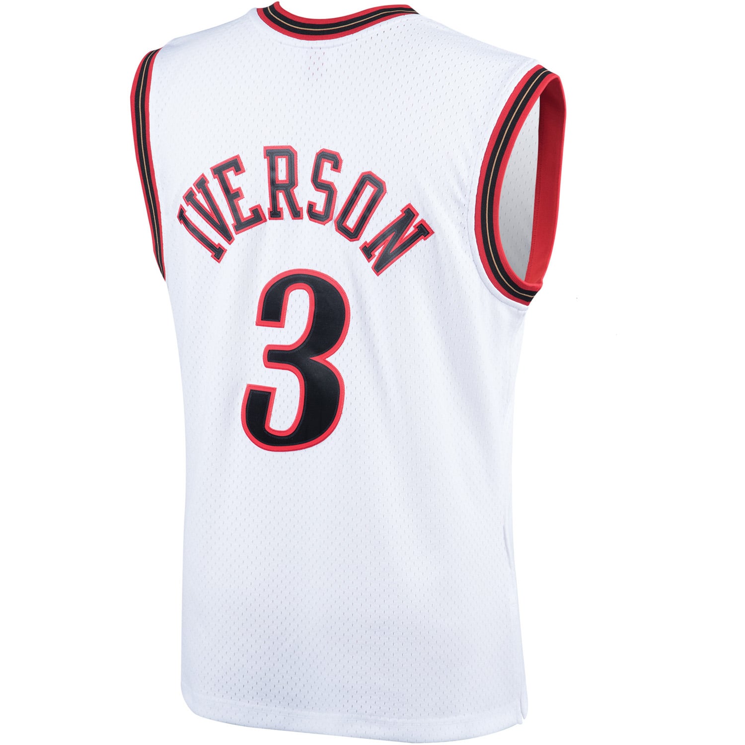 Allen Iverson Philadelphia 76ers Hardwood Classics Swingman Jersey - White - Image 4