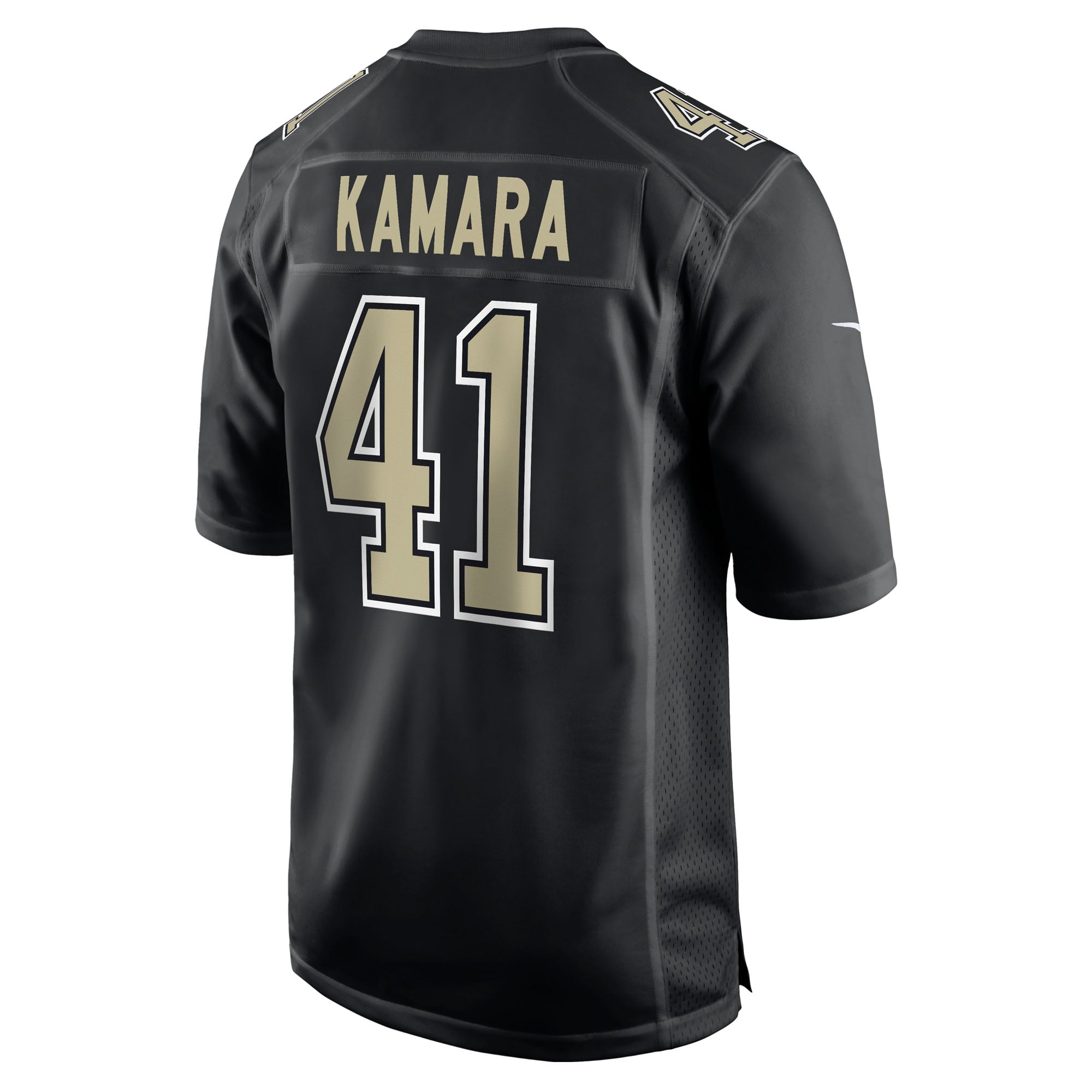 Alvin Kamara New Orleans Saints Fashion Game Jersey - Carbon Black - Image 4
