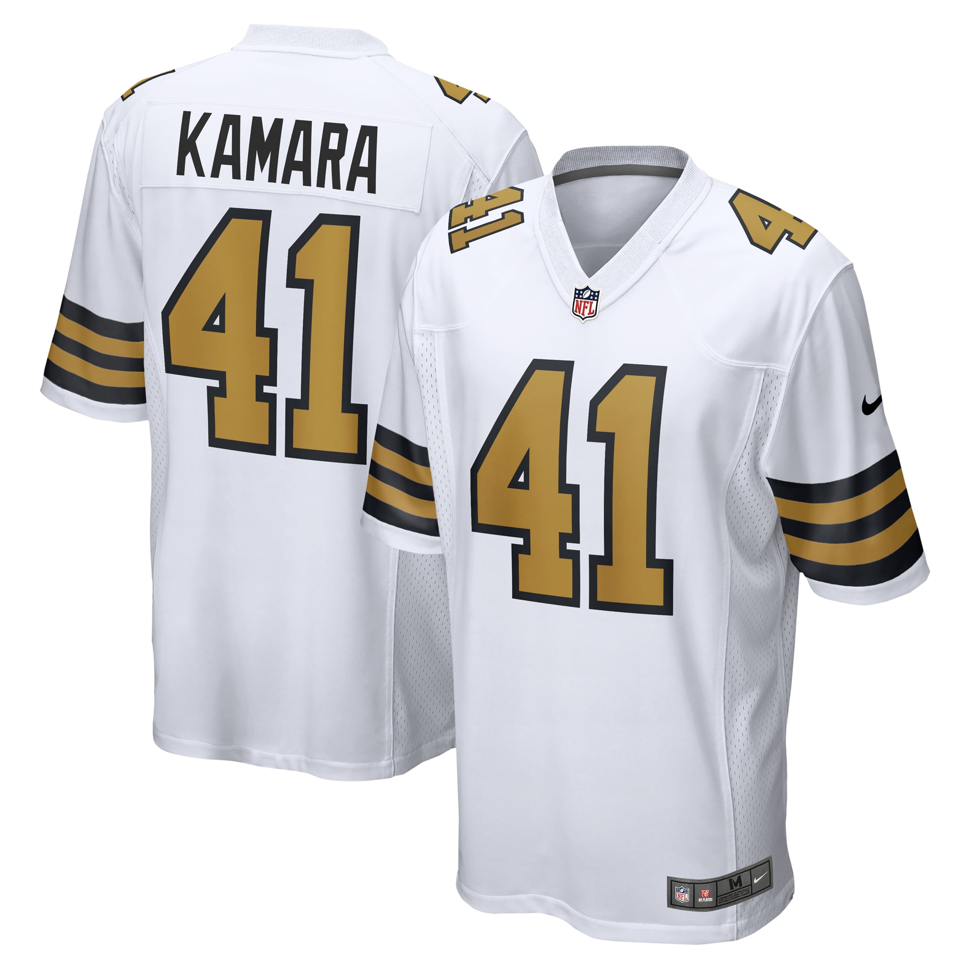 Alvin Kamara New Orleans Saints Game Jersey - White