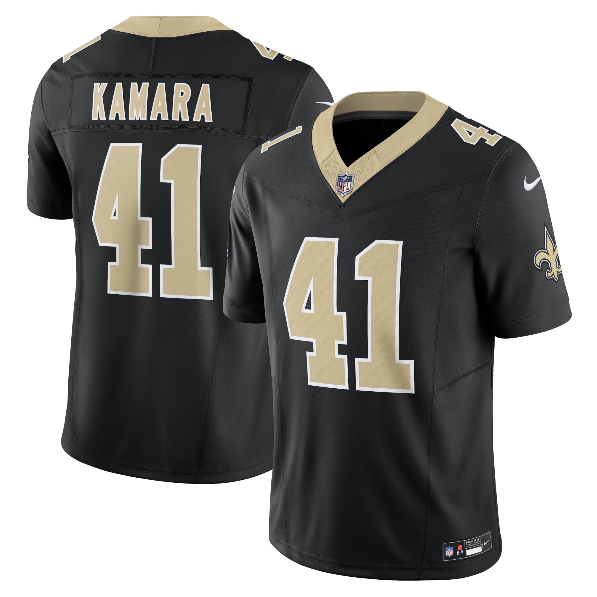 Alvin Kamara New Orleans Saints Vapor F.U.S.E. Limited Jersey - Black - Image 2