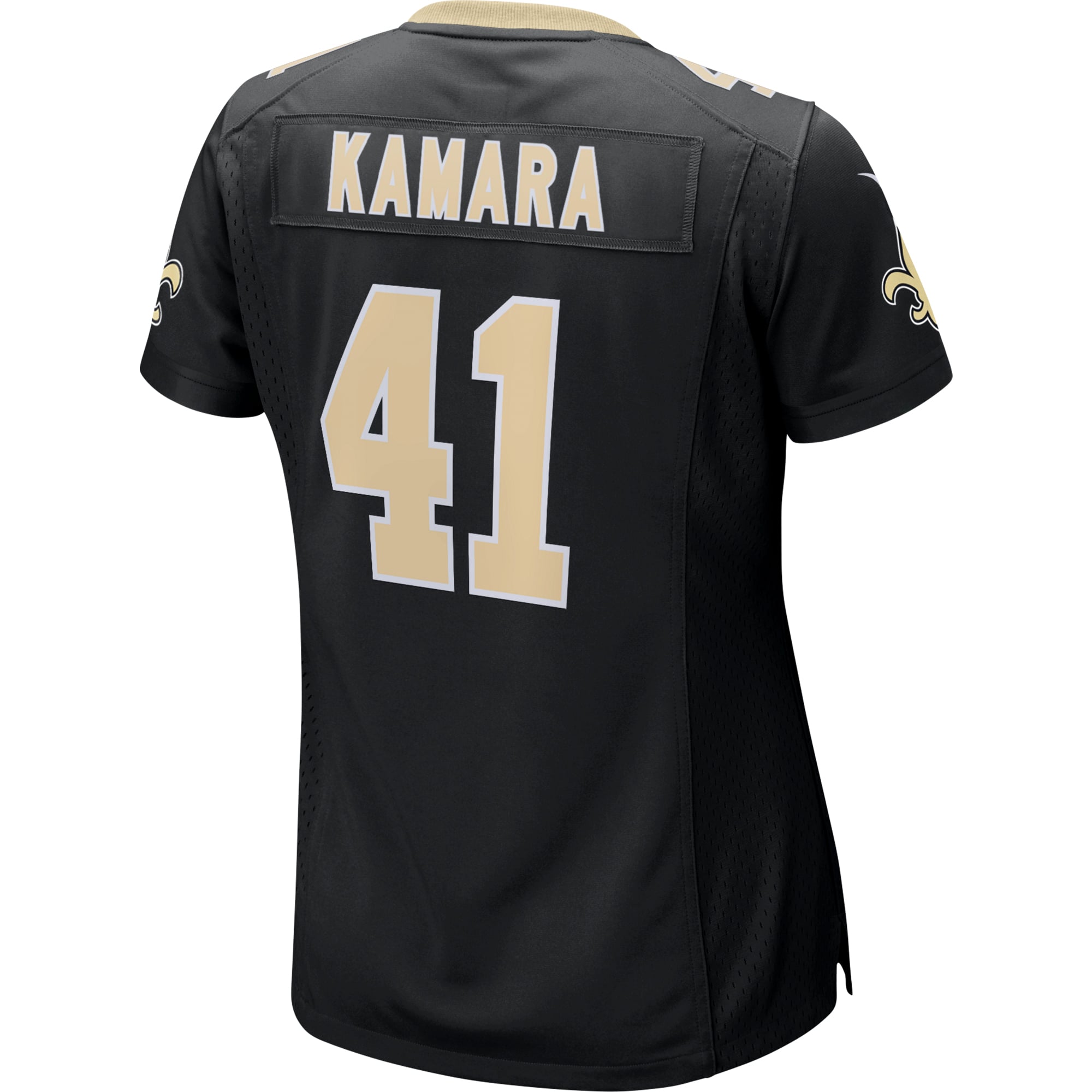Alvin Kamara New Orleans Saints Women's Gameday Golds Alternate Game Player Jersey - Black - Image 4