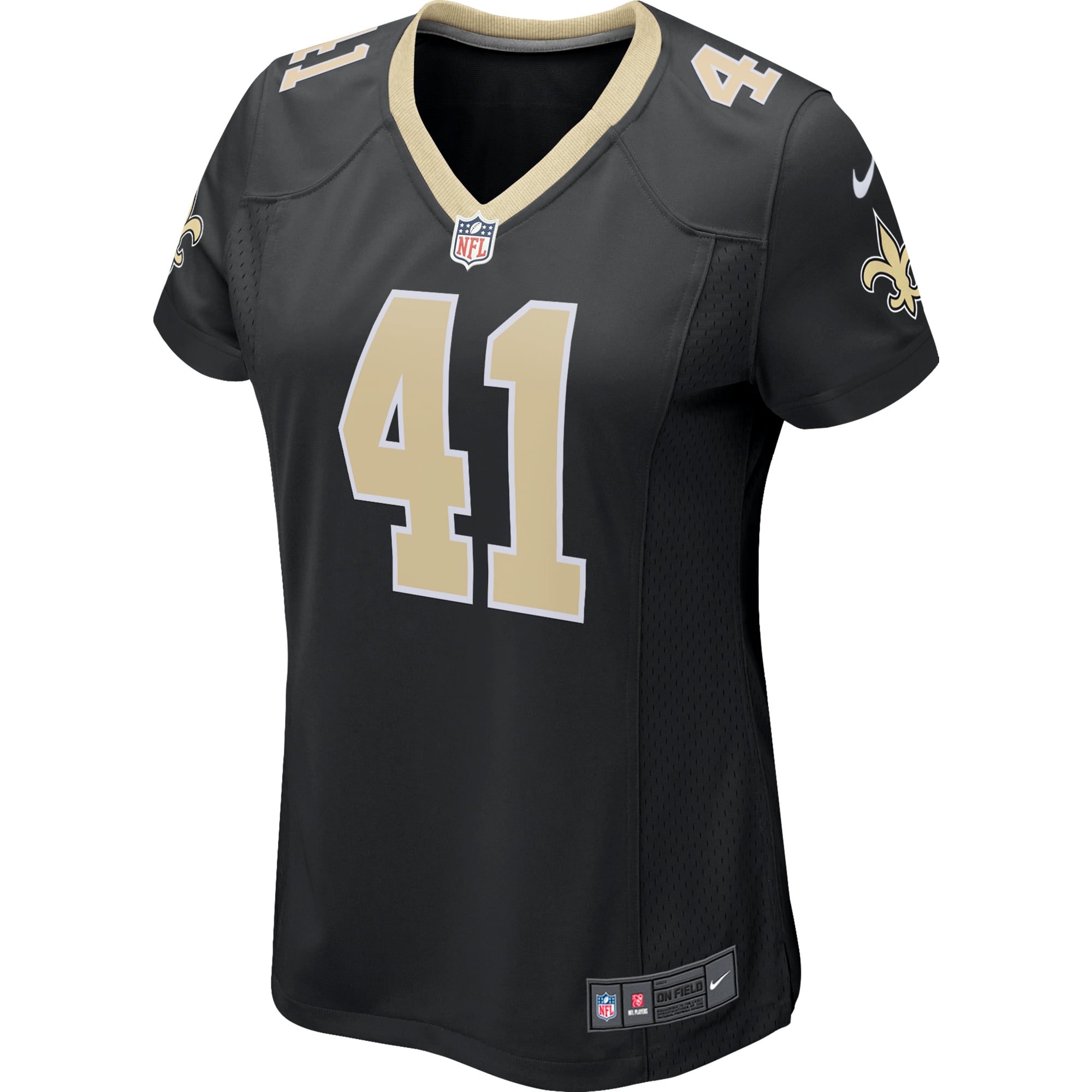 Alvin Kamara New Orleans Saints Women's Gameday Golds Alternate Game Player Jersey - Black - Image 3