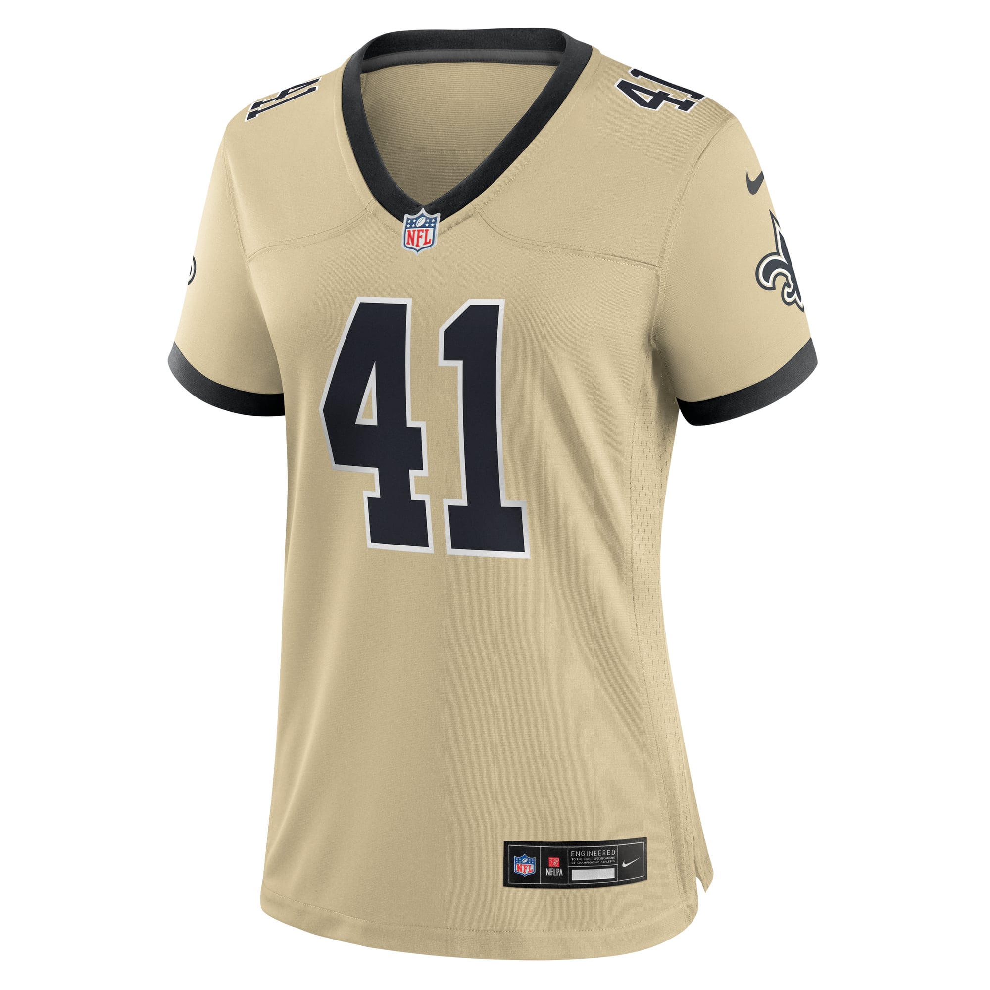 Alvin Kamara New Orleans Saints Women's Gameday Golds Alternate Game Player Jersey - Gold - Image 3