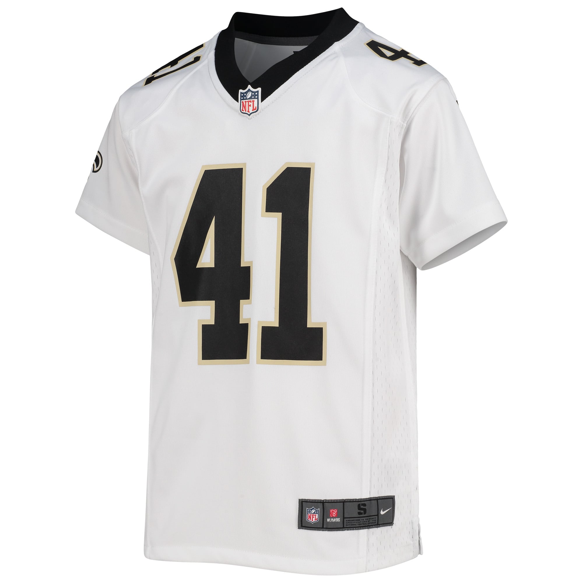 Alvin Kamara New Orleans Saints Youth Game Jersey - White - Image 3