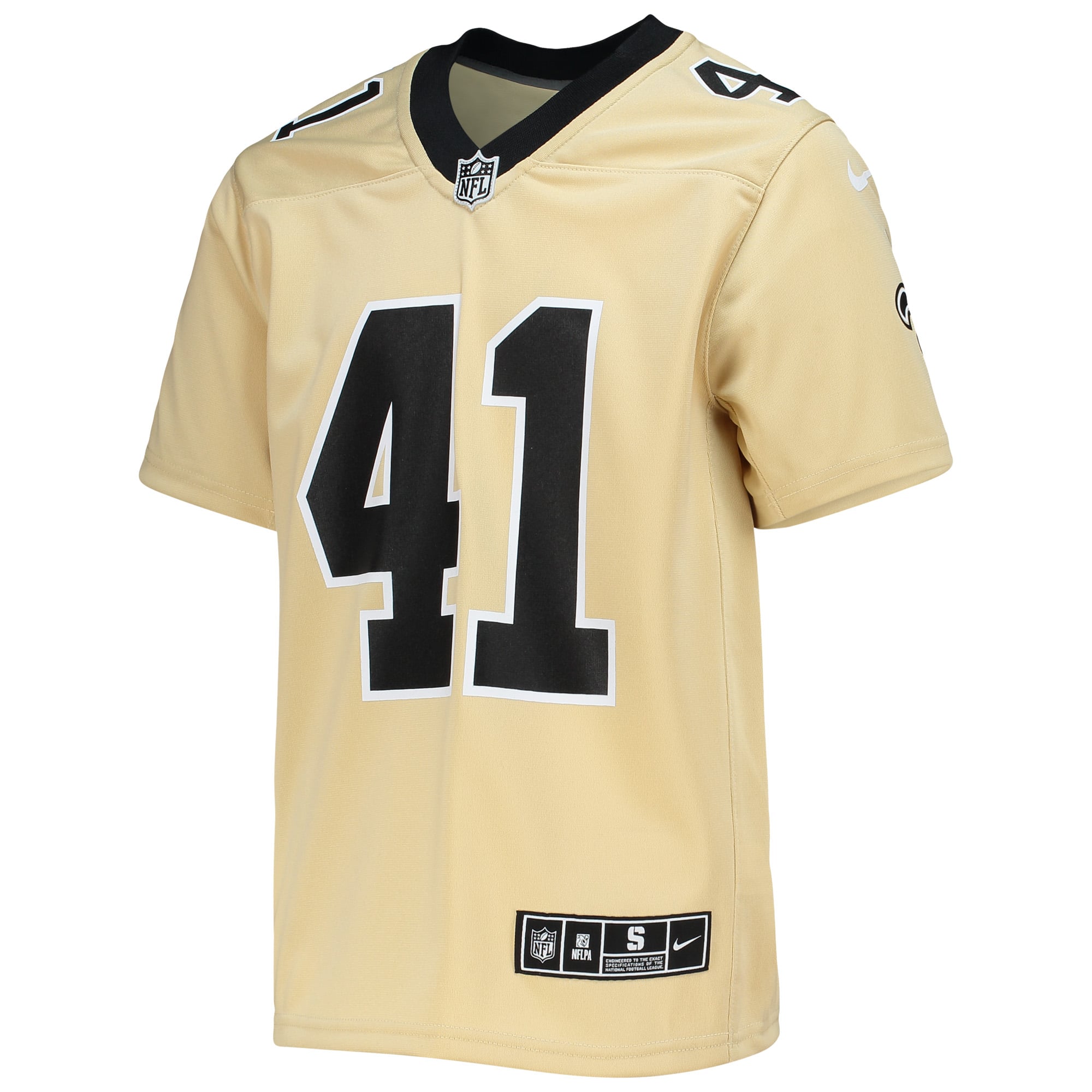 Alvin Kamara New Orleans Saints Youth Inverted Team Game Jersey - Gold - Image 3
