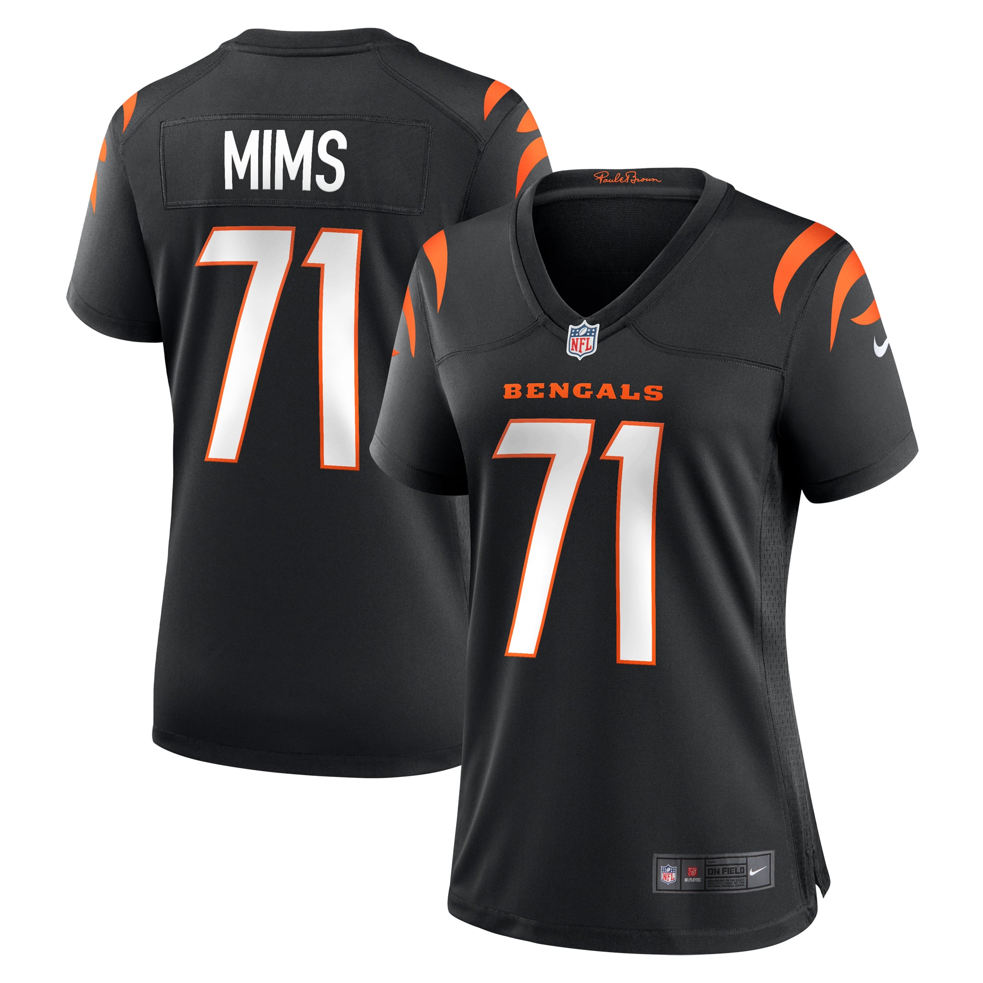 Amarius Mims Cincinnati Bengals Women's Game Jersey - Black - Image 2