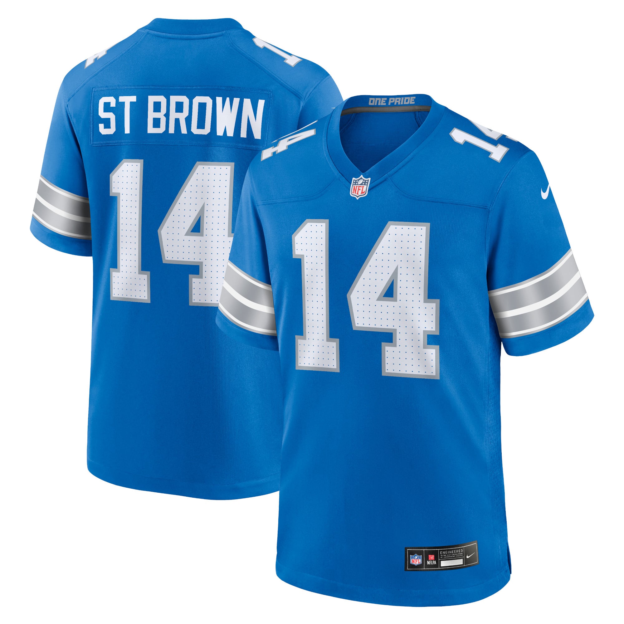 Amon-Ra St. Brown Detroit Lions 2nd Alternate Game Jersey - Blue - Image 2