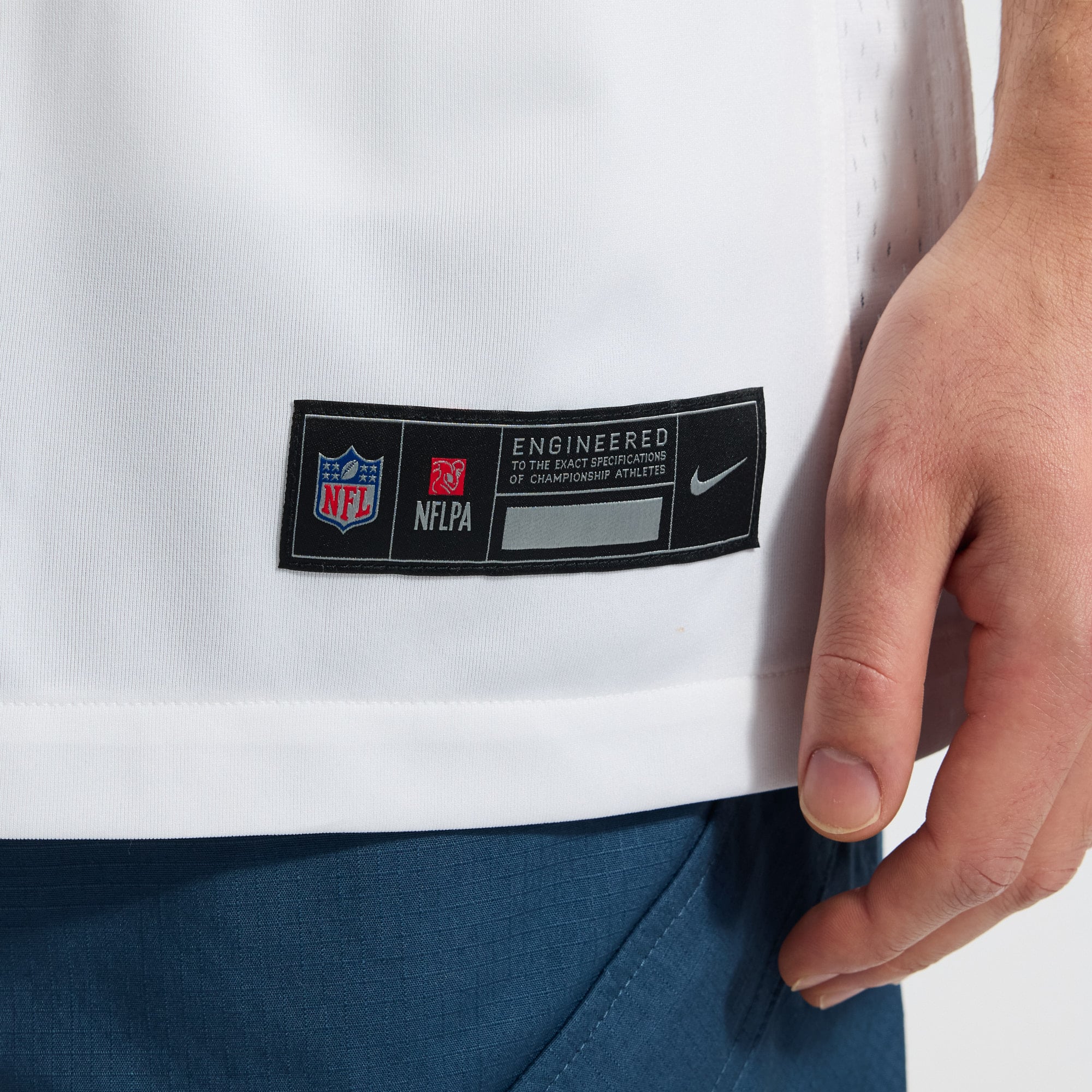 Amon-Ra St. Brown Detroit Lions 2nd Alternate Game Jersey - White - Image 10