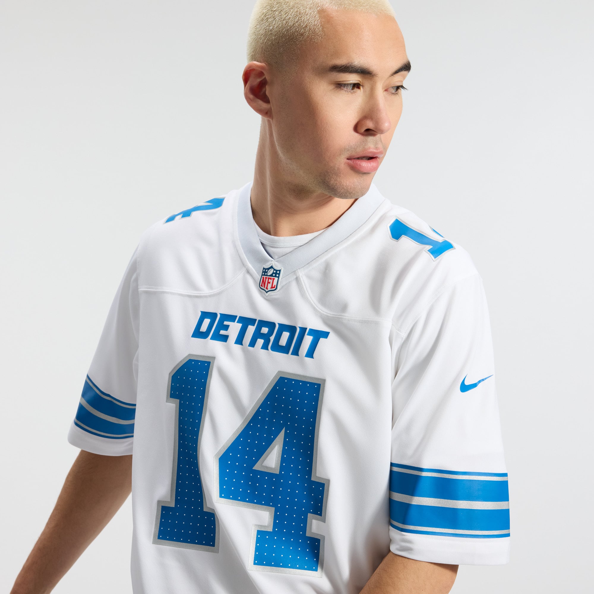 Amon-Ra St. Brown Detroit Lions 2nd Alternate Game Jersey - White - Image 12