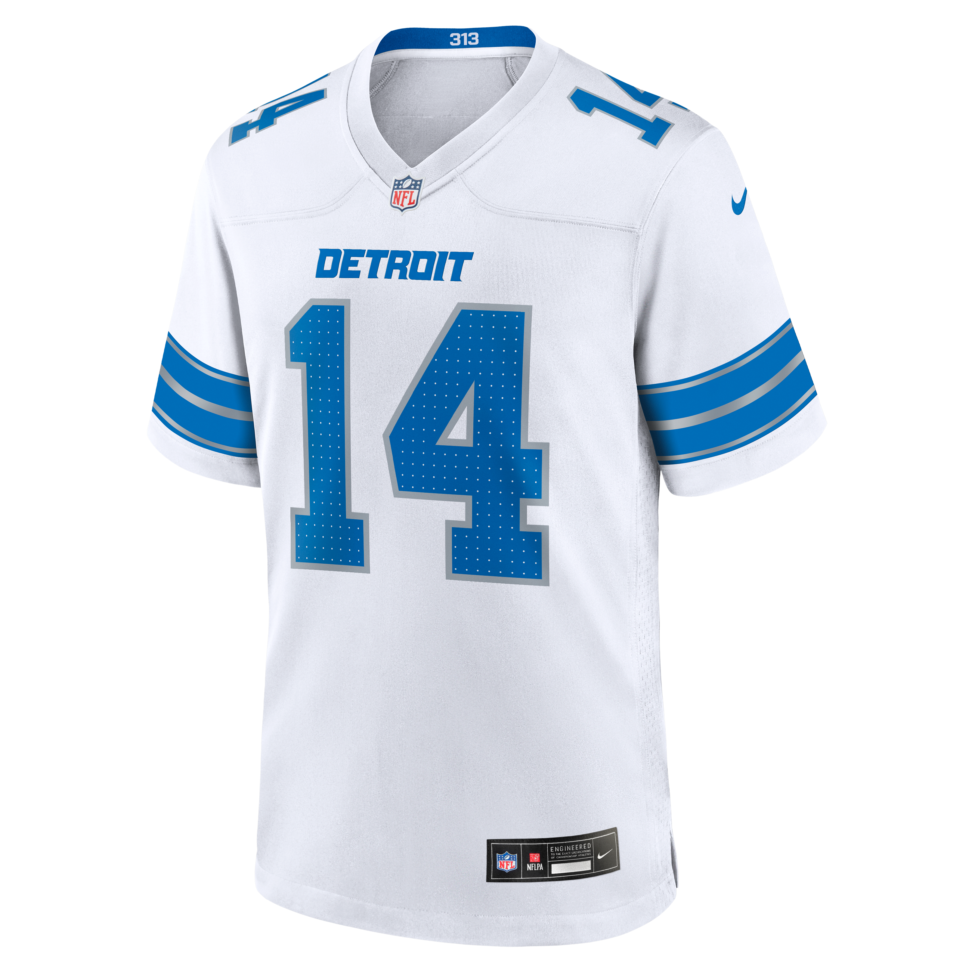 Amon-Ra St. Brown Detroit Lions 2nd Alternate Game Jersey - White - Image 8