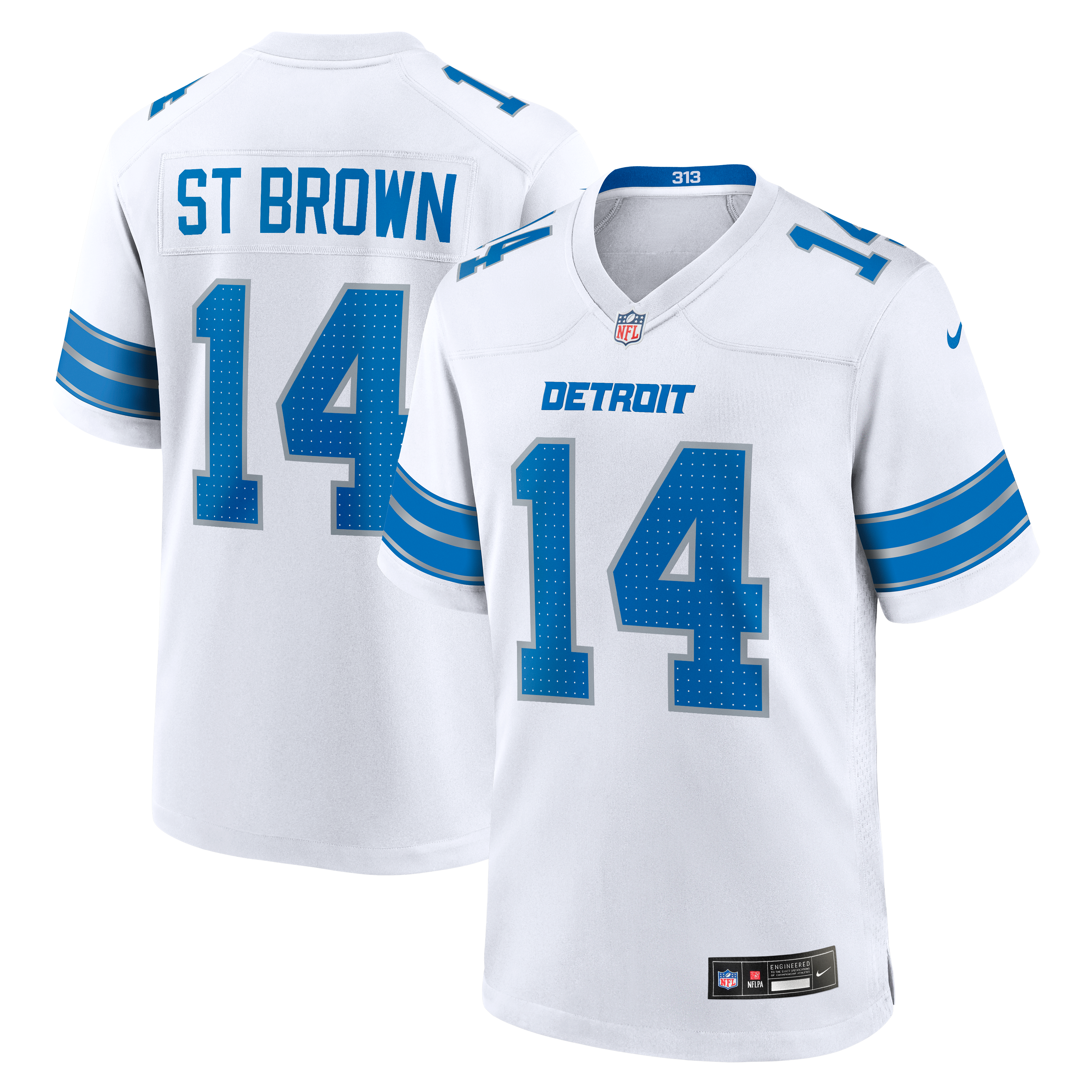 Amon-Ra St. Brown Detroit Lions 2nd Alternate Game Jersey - White