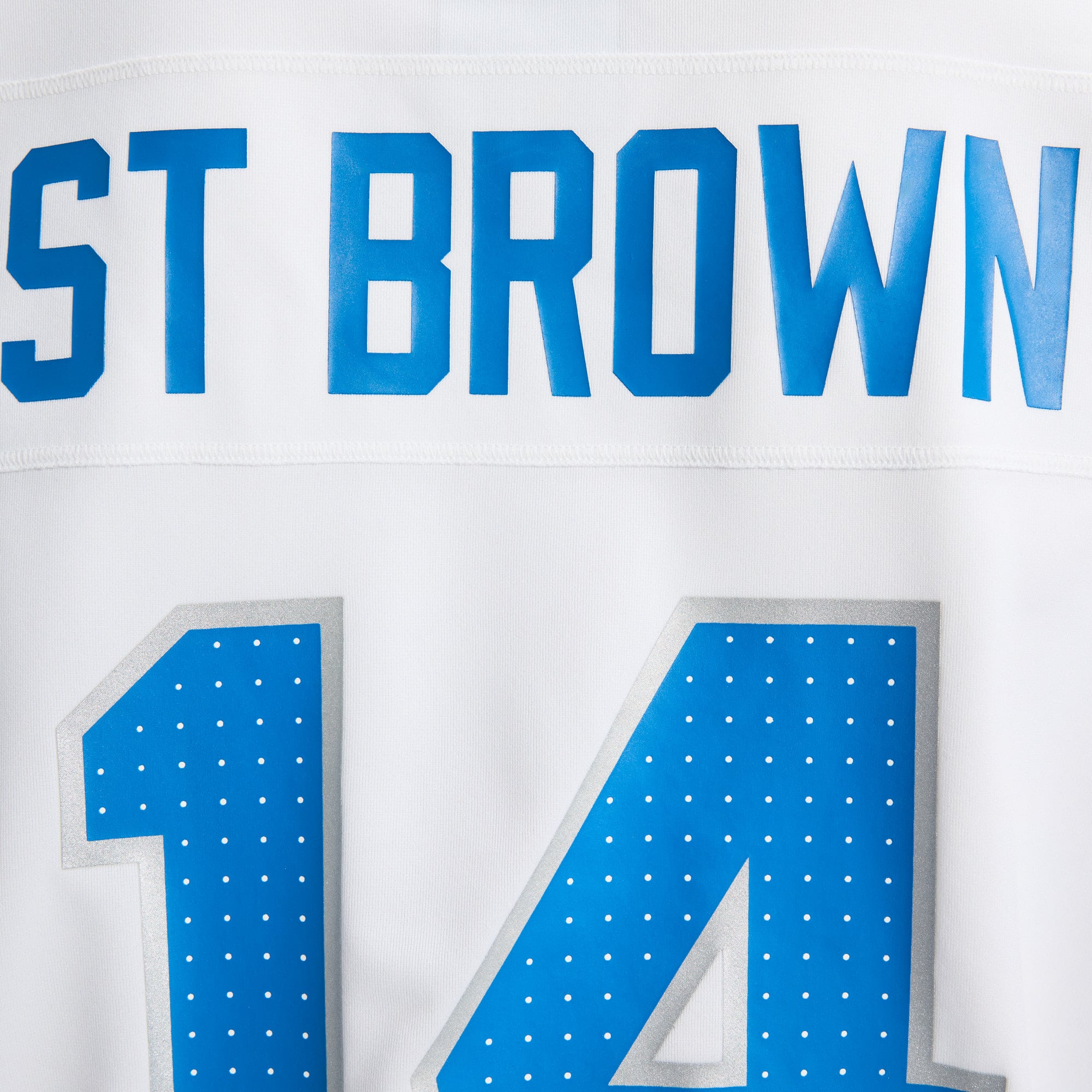 Amon-Ra St. Brown Detroit Lions 2nd Alternate Game Jersey - White - Image 14