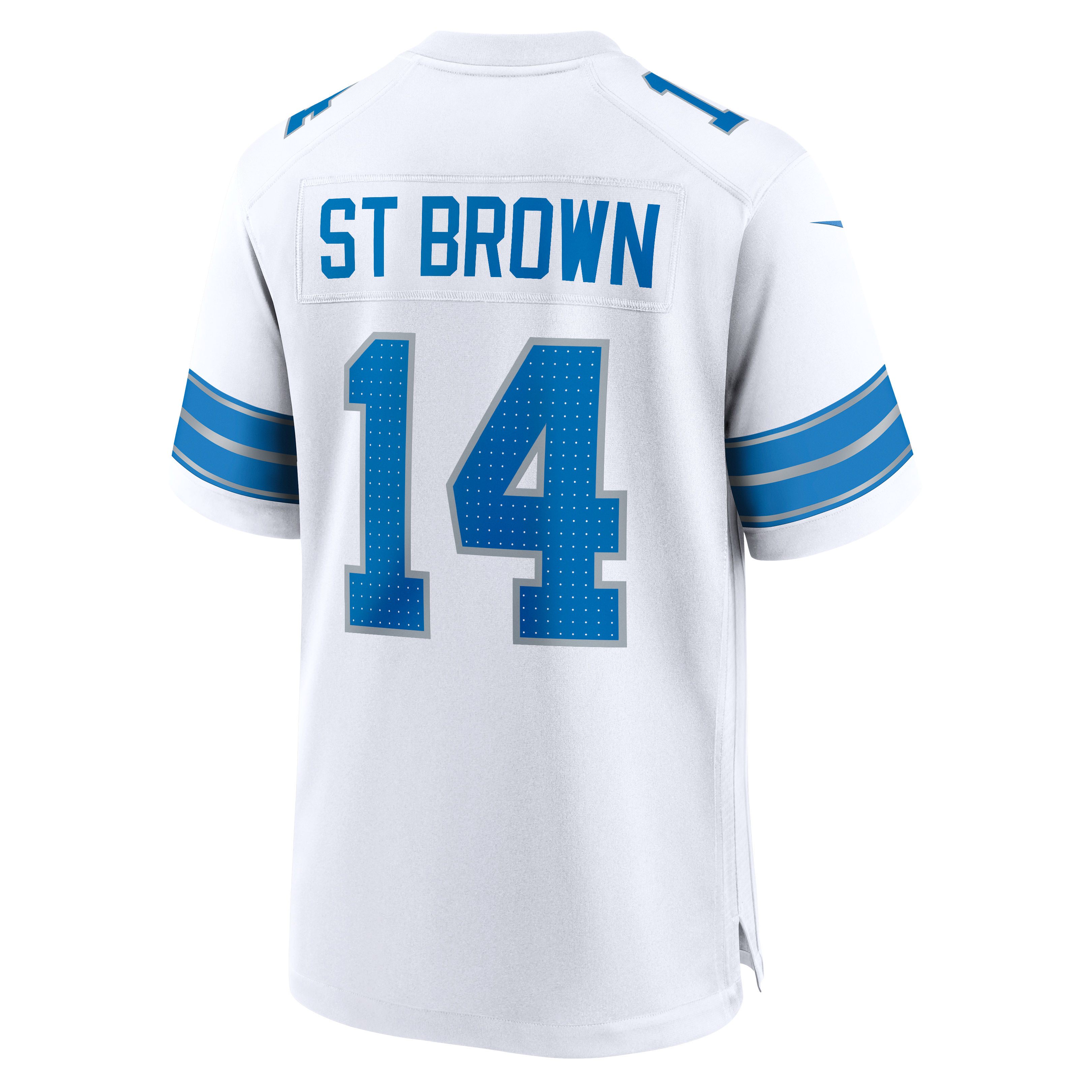 Amon-Ra St. Brown Detroit Lions 2nd Alternate Game Jersey - White - Image 9
