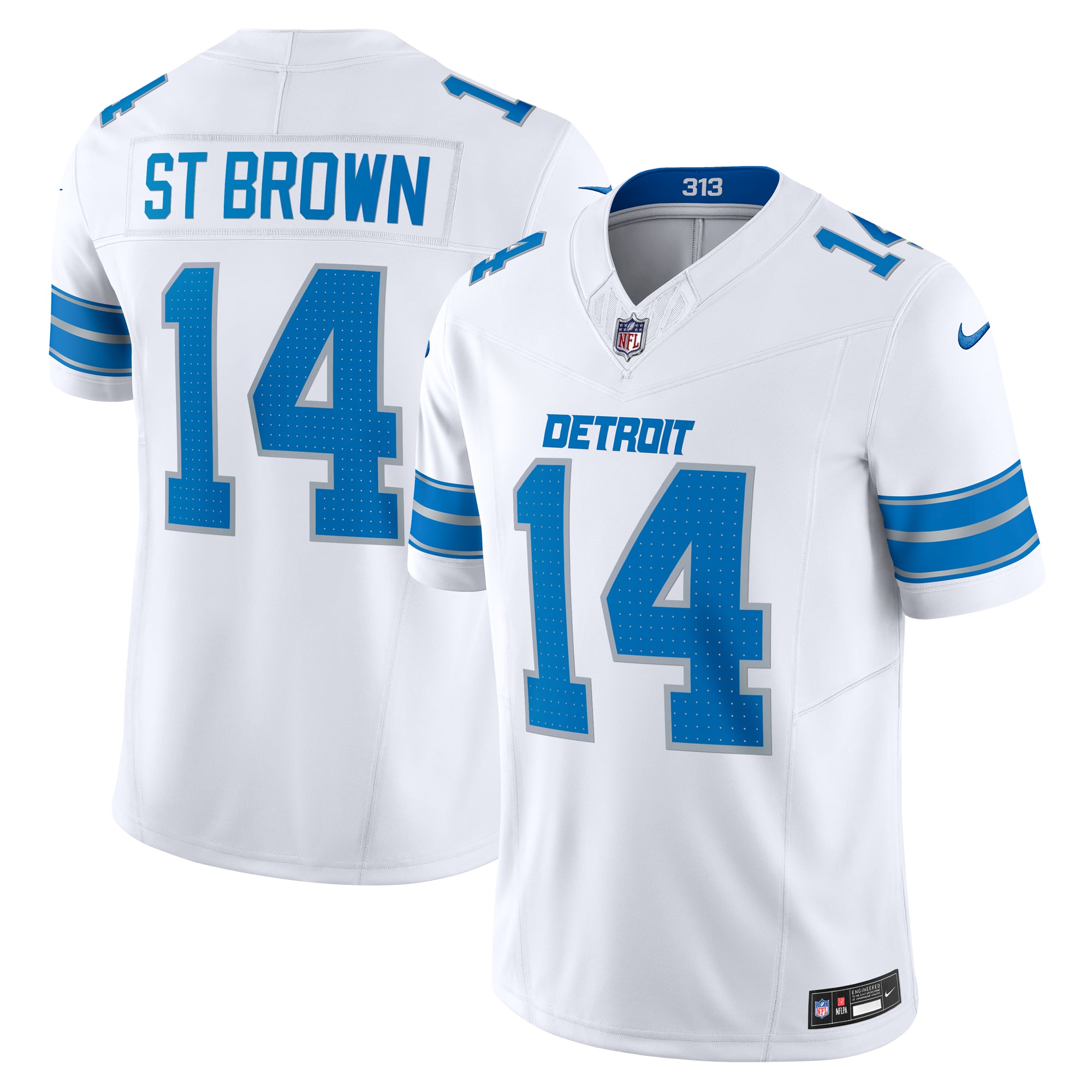 Amon-Ra St. Brown Detroit Lions 2nd Alternate Vapor F.U.S.E. Limited Jersey - White