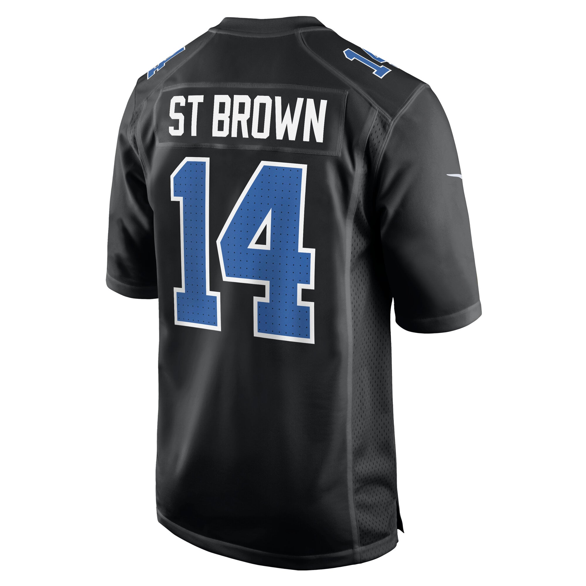 Amon-Ra St. Brown Detroit Lions Carbon Fashion Jersey - Carbon Black - Image 4