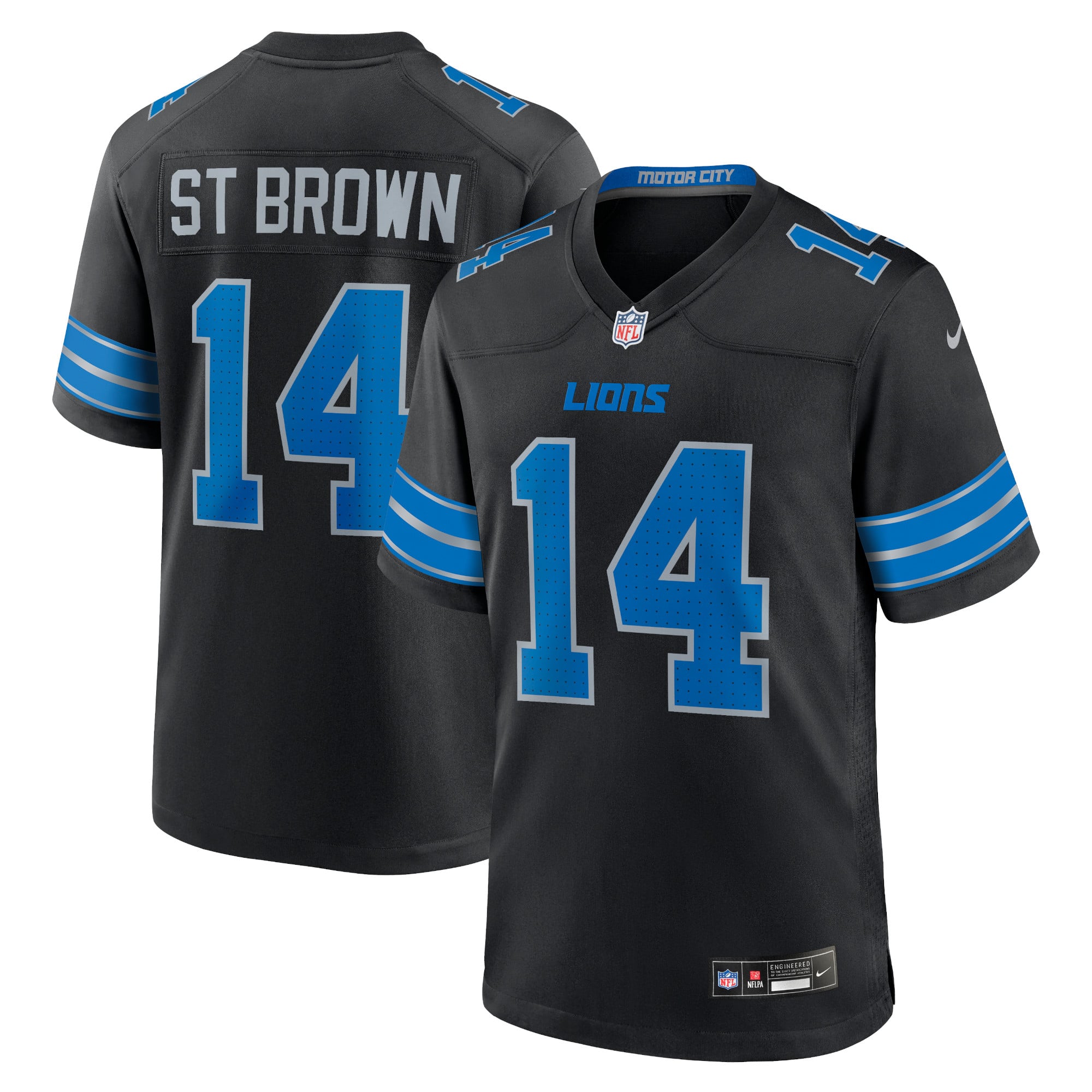 Amon-Ra St. Brown Detroit Lions Game Jersey - Black - Image 2