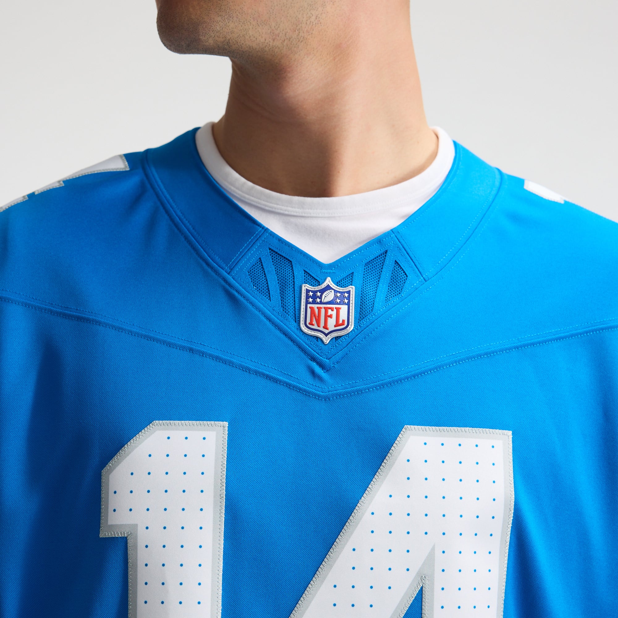 Amon-Ra St. Brown Detroit Lions Team Vapor F.U.S.E. Stitched Limited Jersey - Blue - Image 9