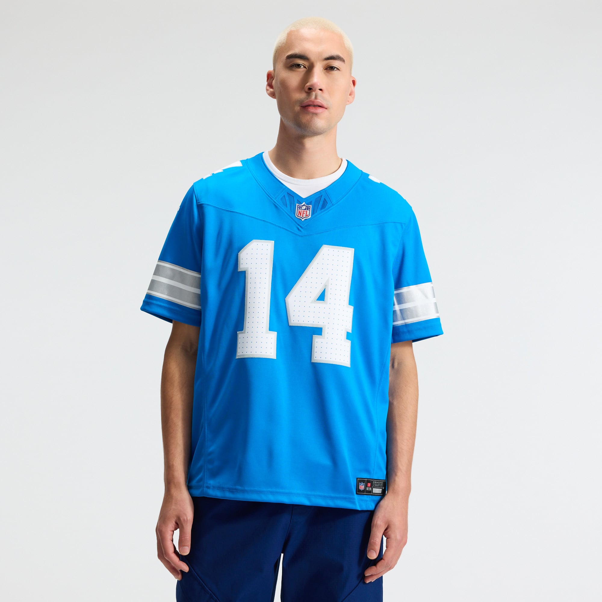 Amon-Ra St. Brown Detroit Lions Team Vapor F.U.S.E. Stitched Limited Jersey - Blue - Image 3
