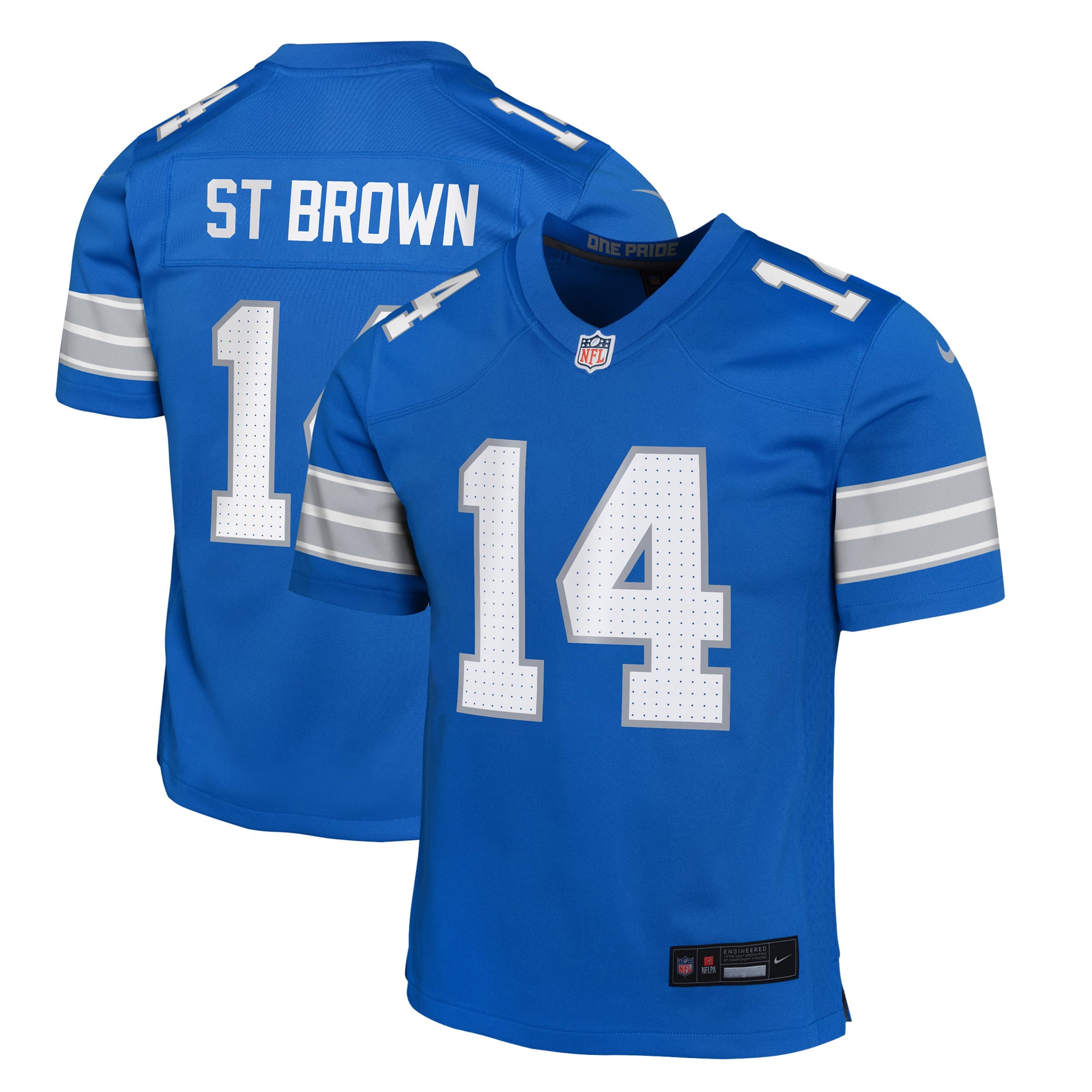Amon-Ra St. Brown Detroit Lions Youth Game Jersey - Blue