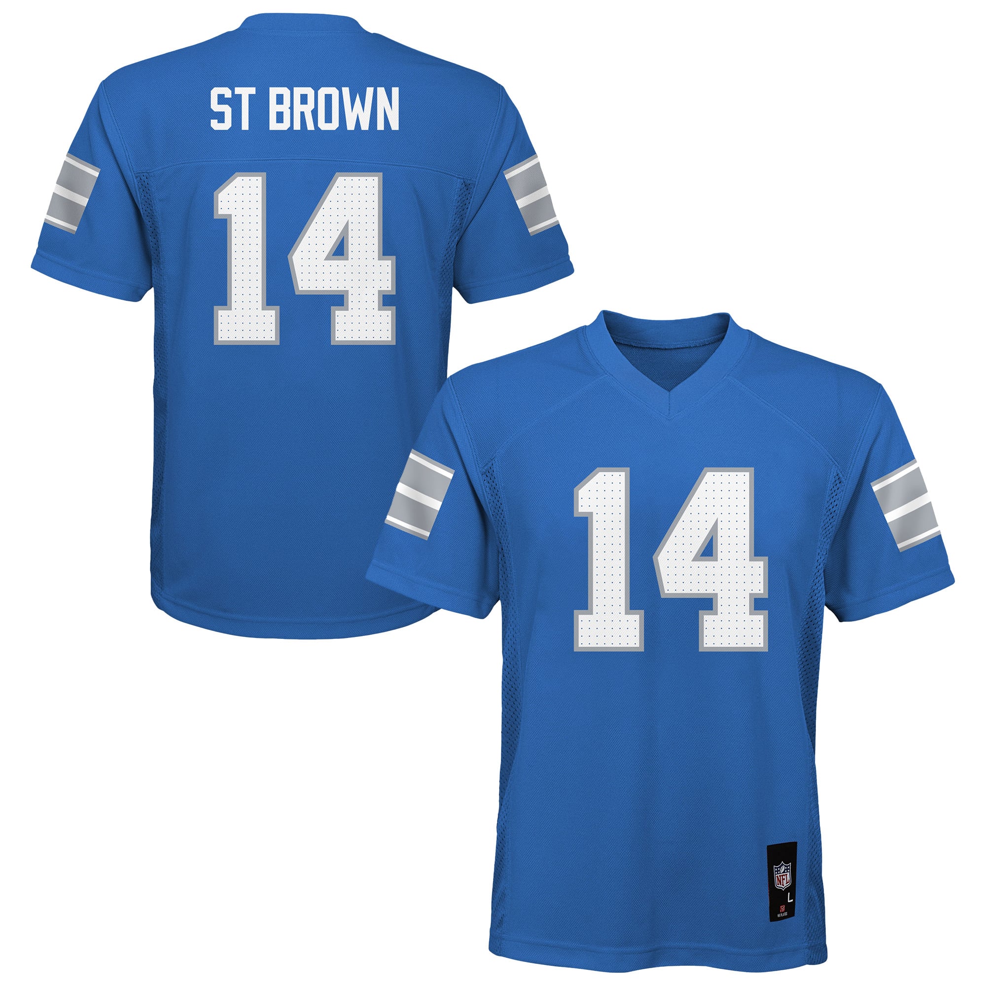 Amon-Ra St. Brown Detroit Lions Youth Jersey - Blue