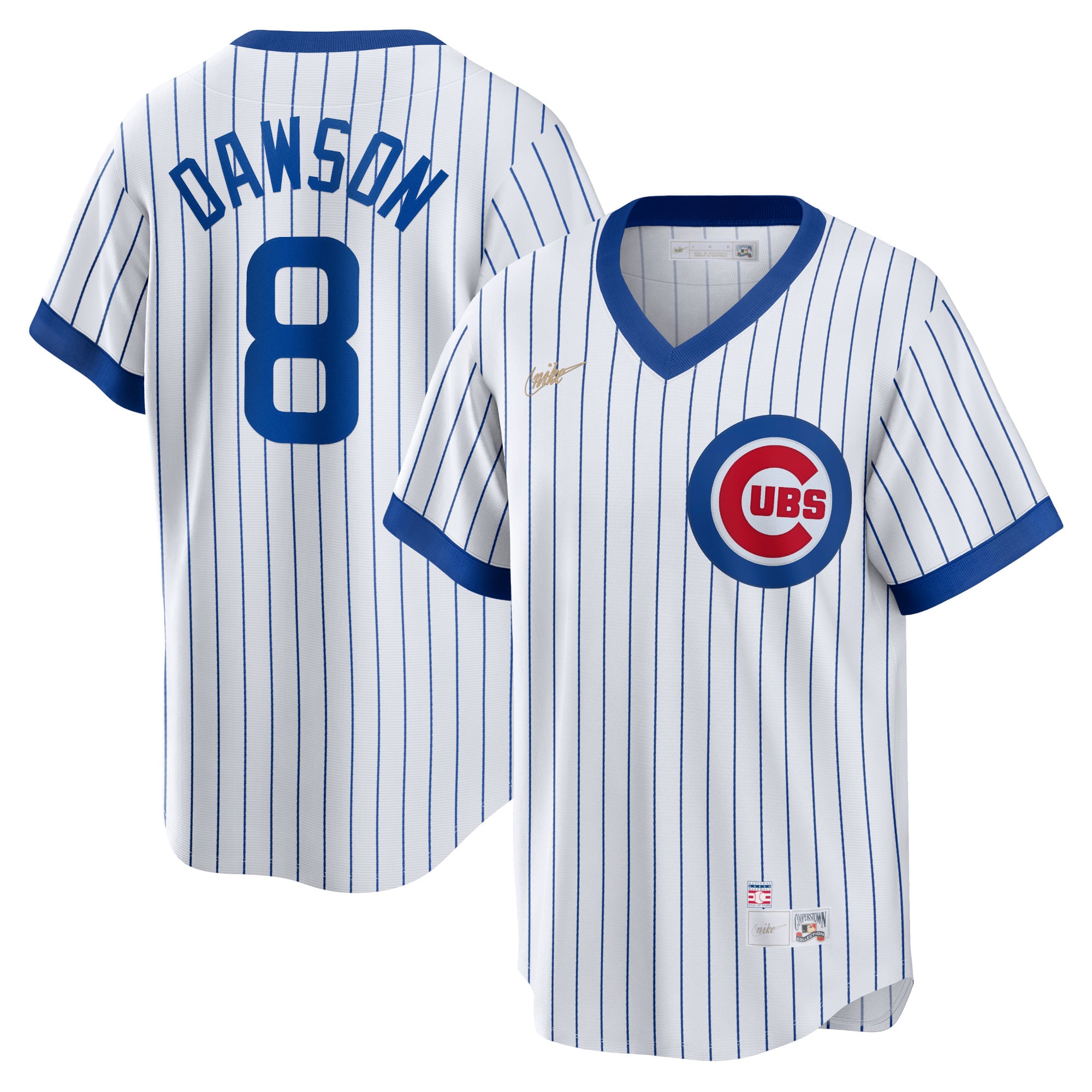 Andre Dawson Chicago Cubs Home Cooperstown Collection Player Jersey - White - Image 2