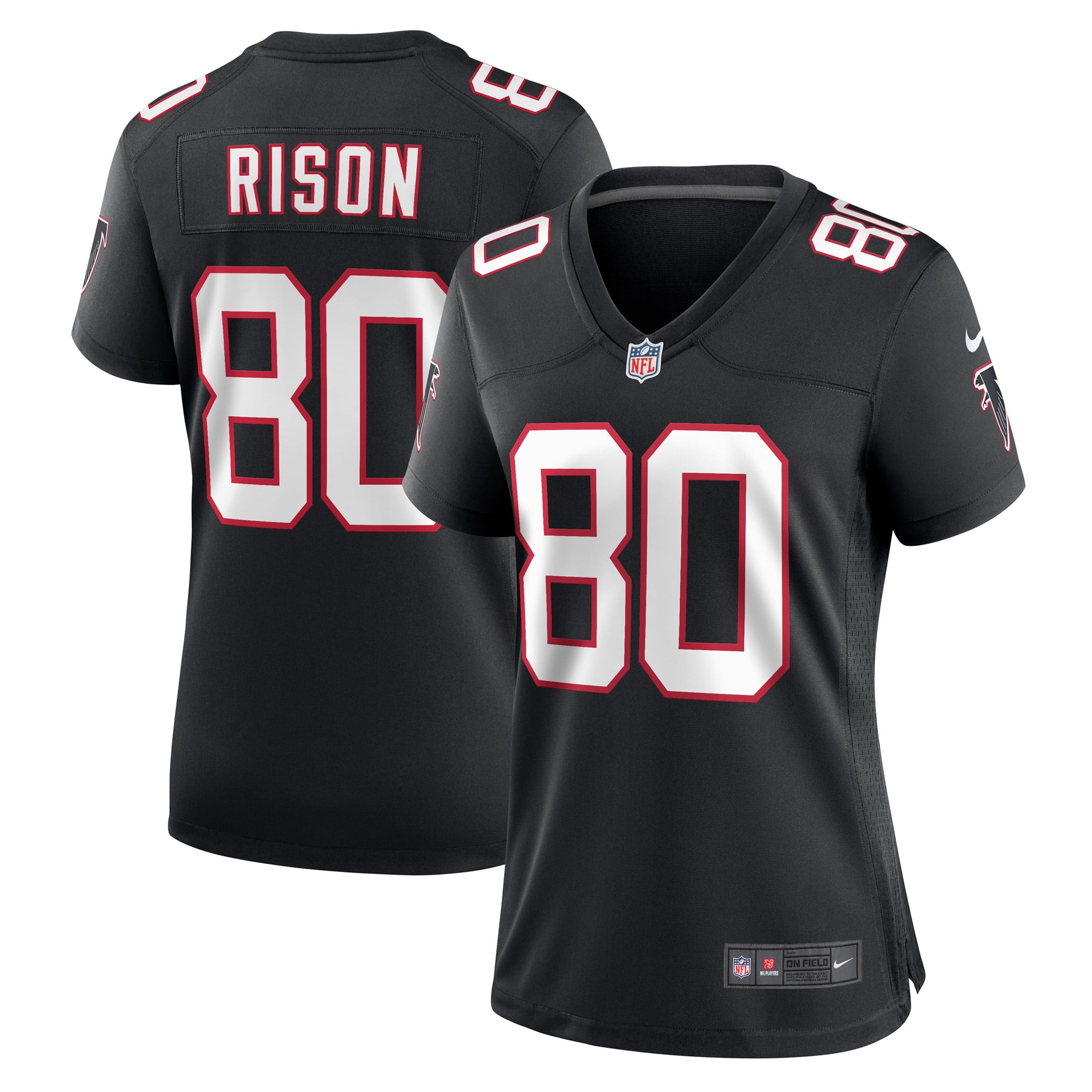 Andre Rison Atlanta Falcons Women's Retired Player Jersey - Black - Image 2