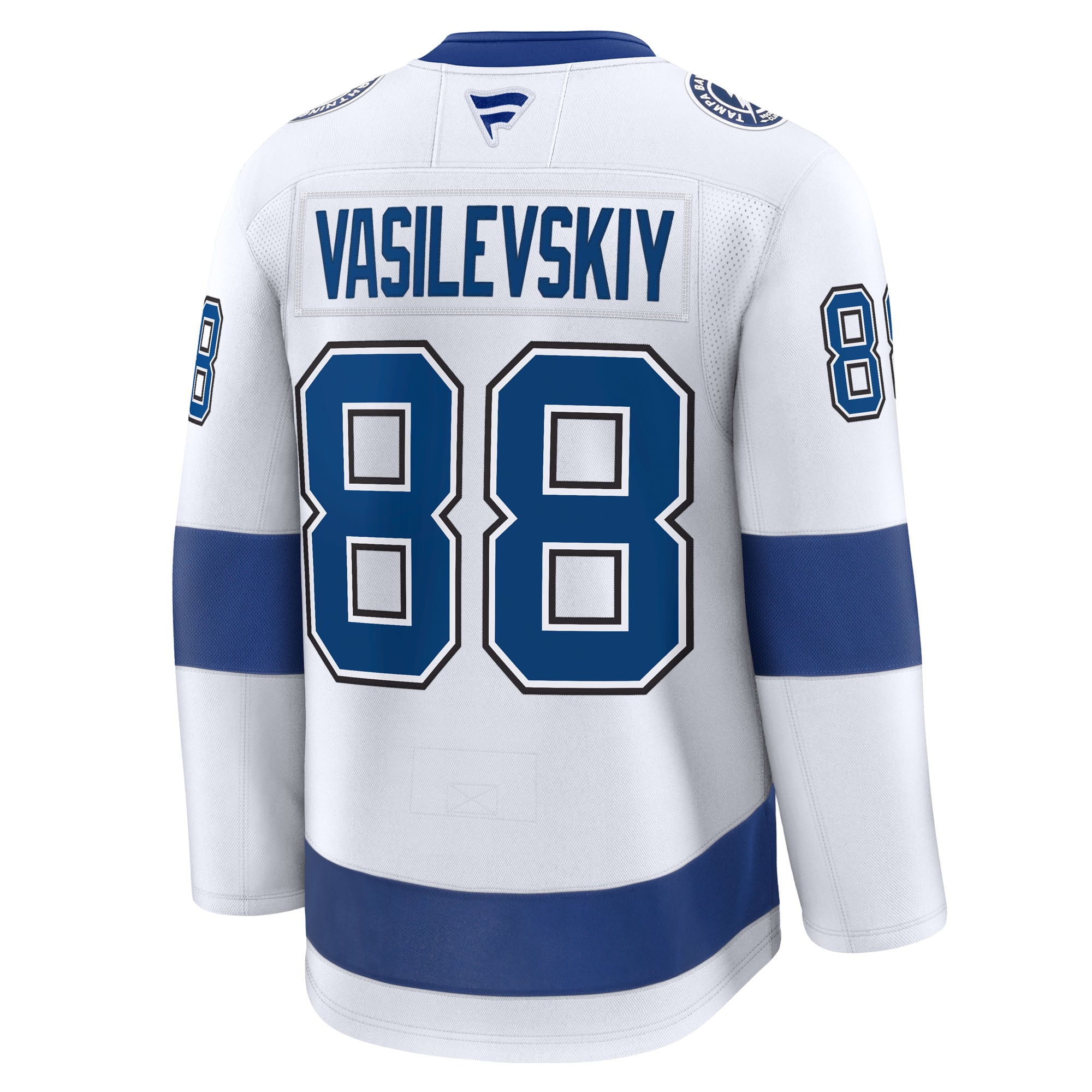 Andrei Vasilevskiy Tampa Bay Lightning Home Premium Jersey - White - Image 4