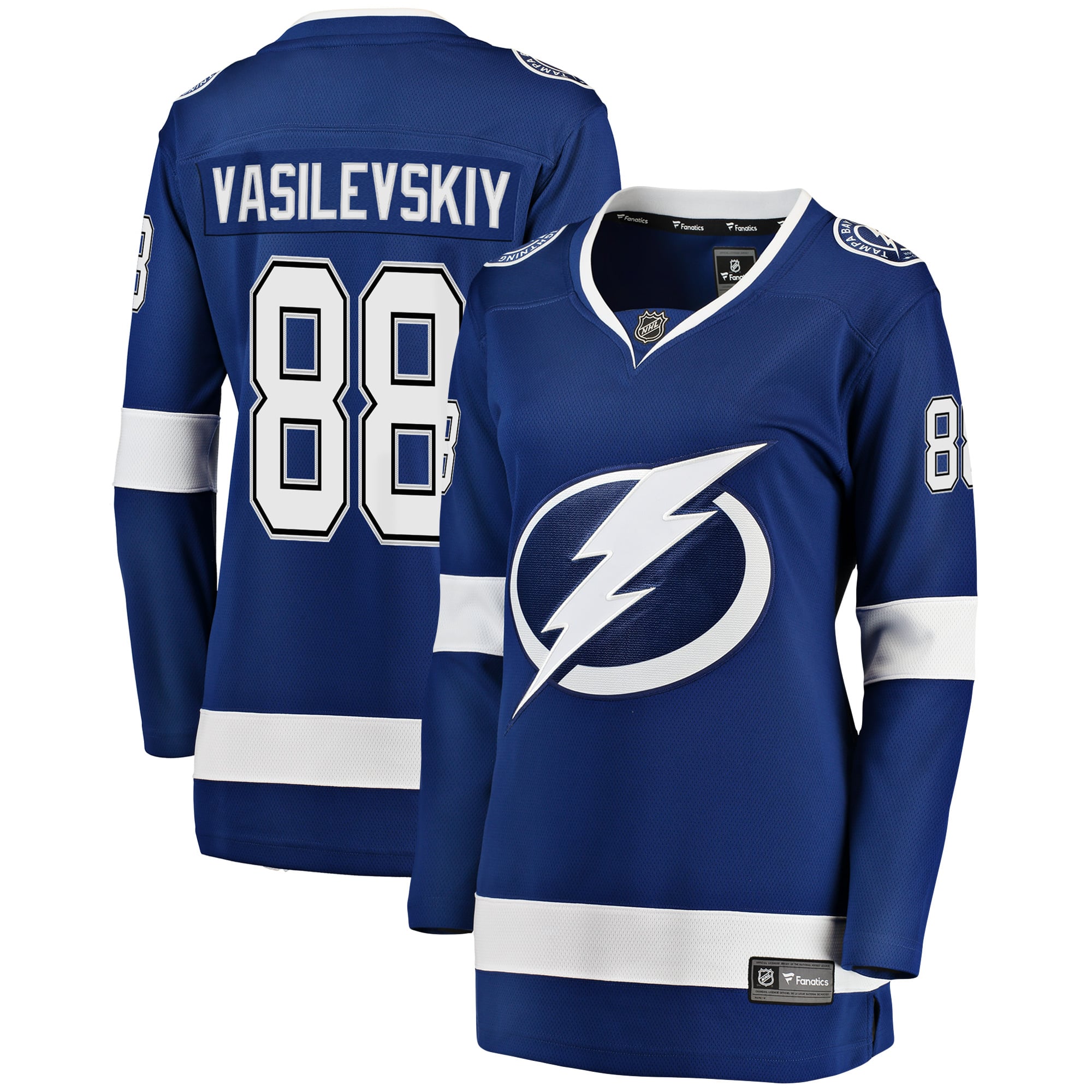 Andrei Vasilevskiy Tampa Bay Lightning Women's Breakaway Player Jersey - Blue - Image 2