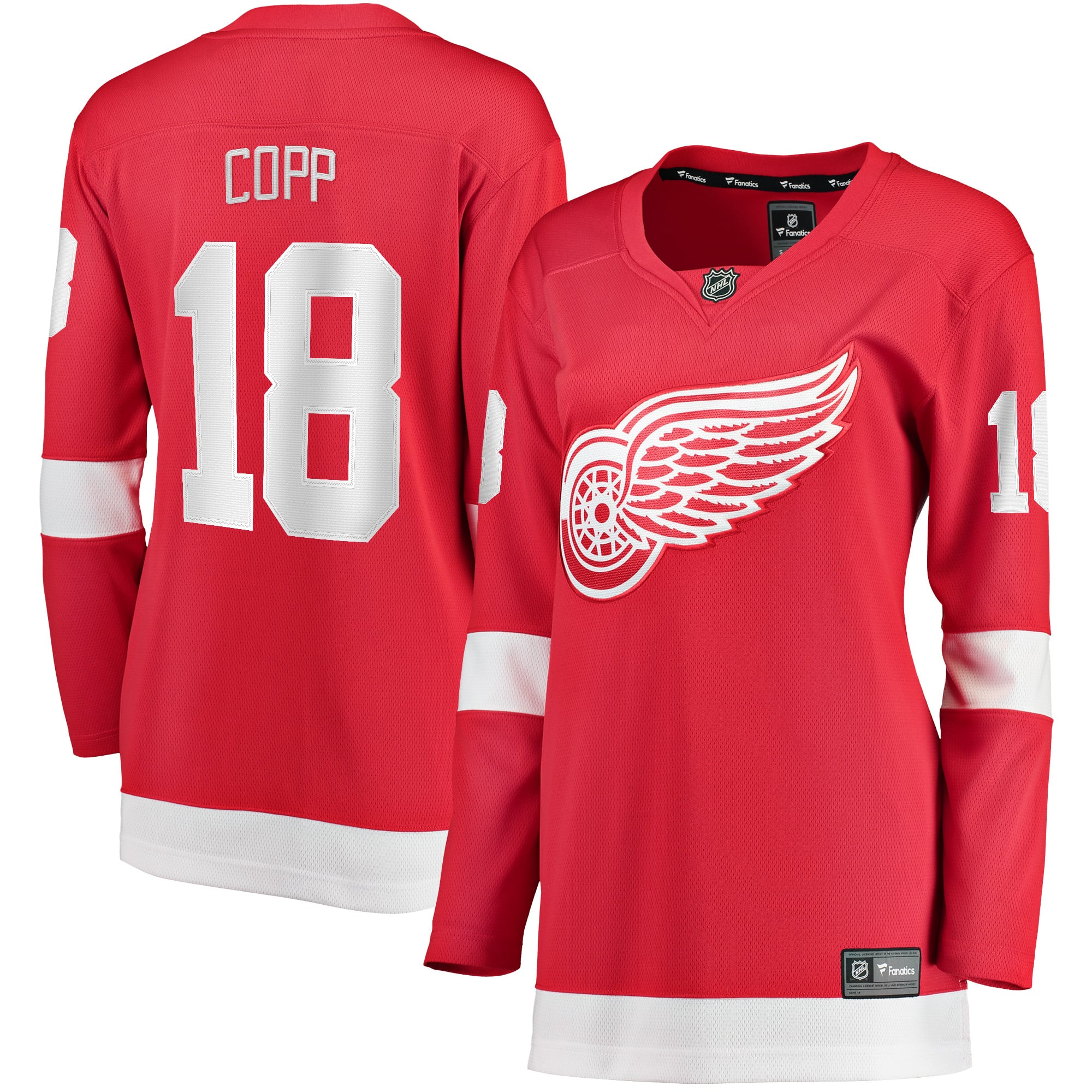 Andrew Copp Detroit Red Wings Women's Home Breakaway Player Jersey - Red - Image 2