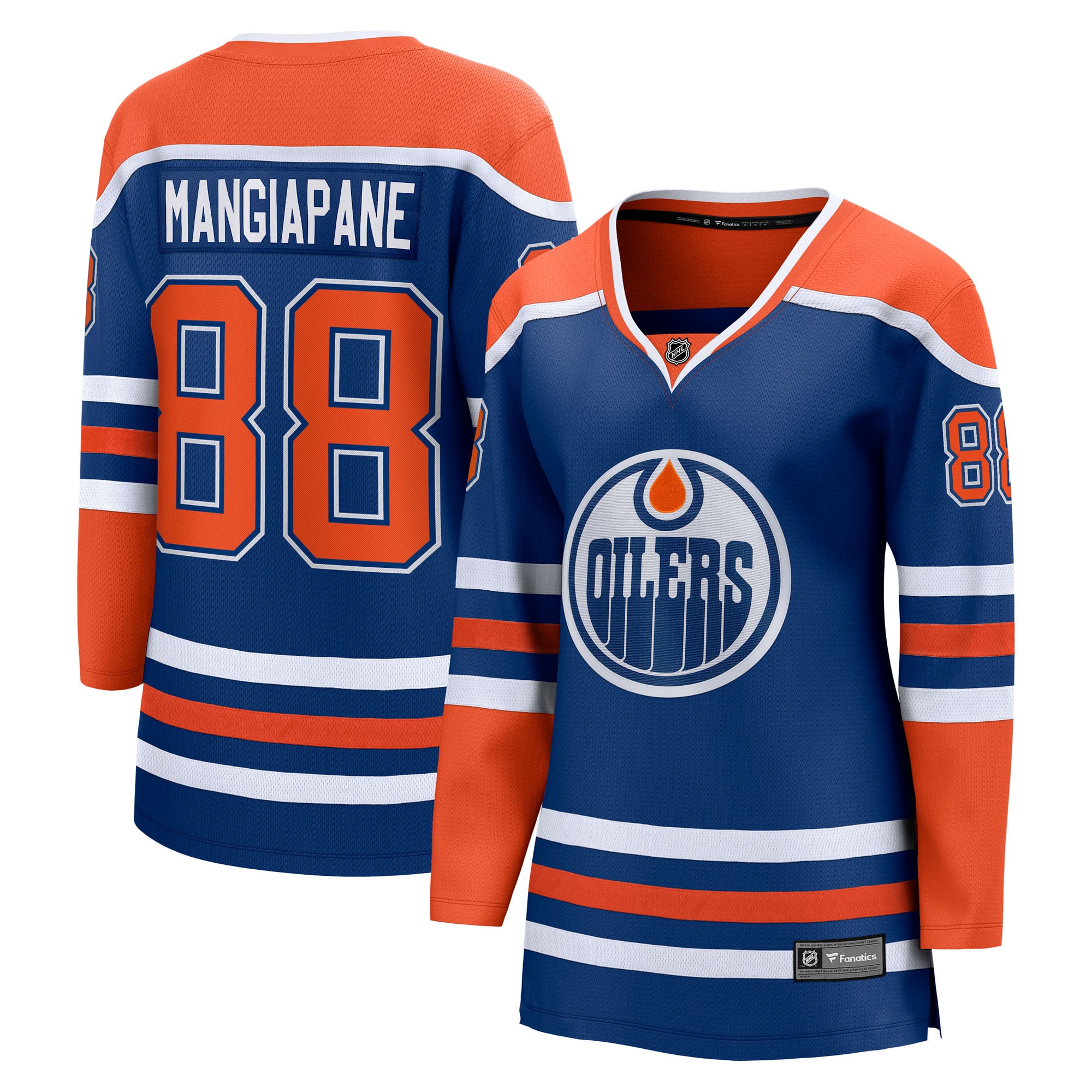 Andrew Mangiapane Edmonton Oilers Women's Home Breakaway Jersey - Royal - Image 2