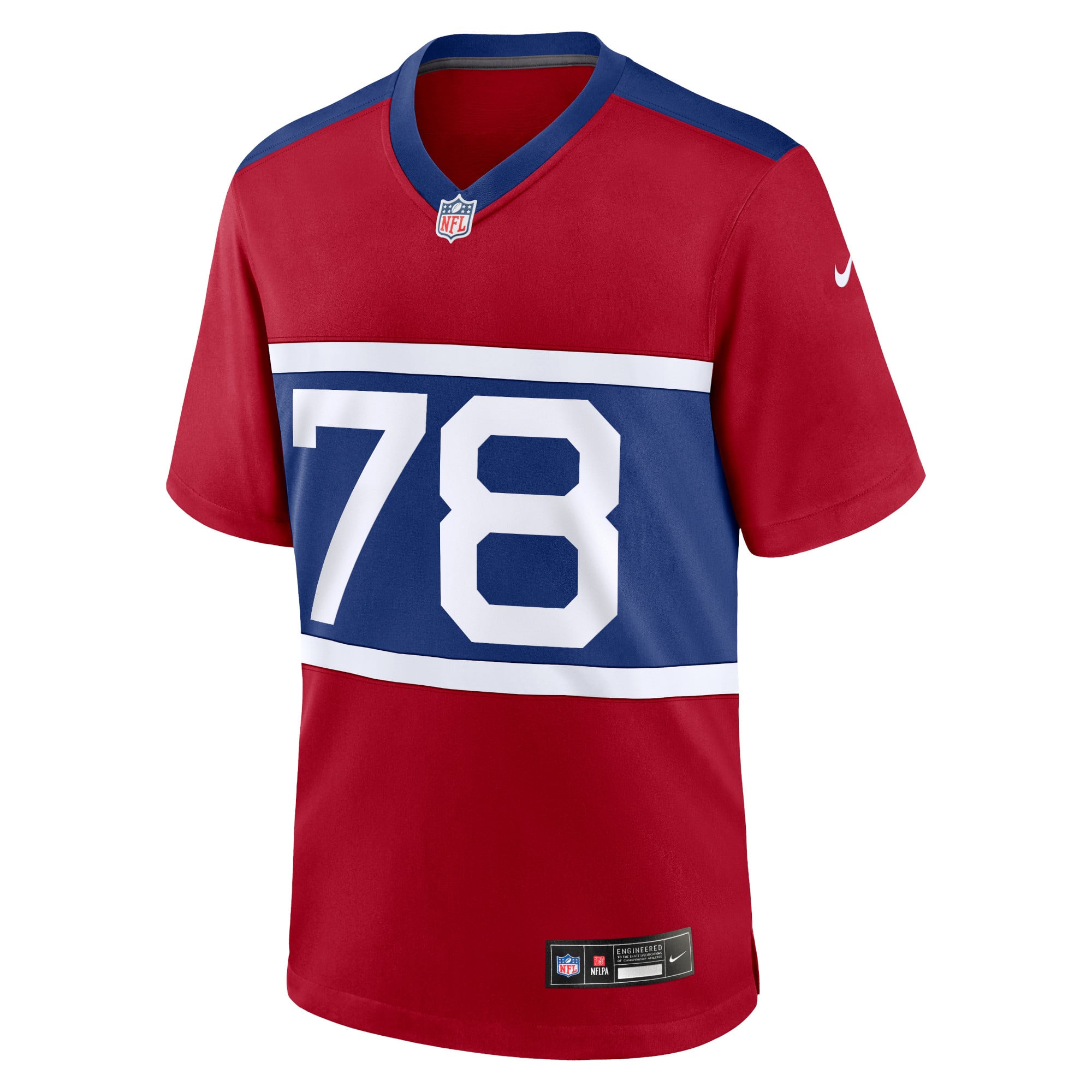 Andrew Thomas New York Giants Alternate Player Game Jersey - Century Red - Image 3