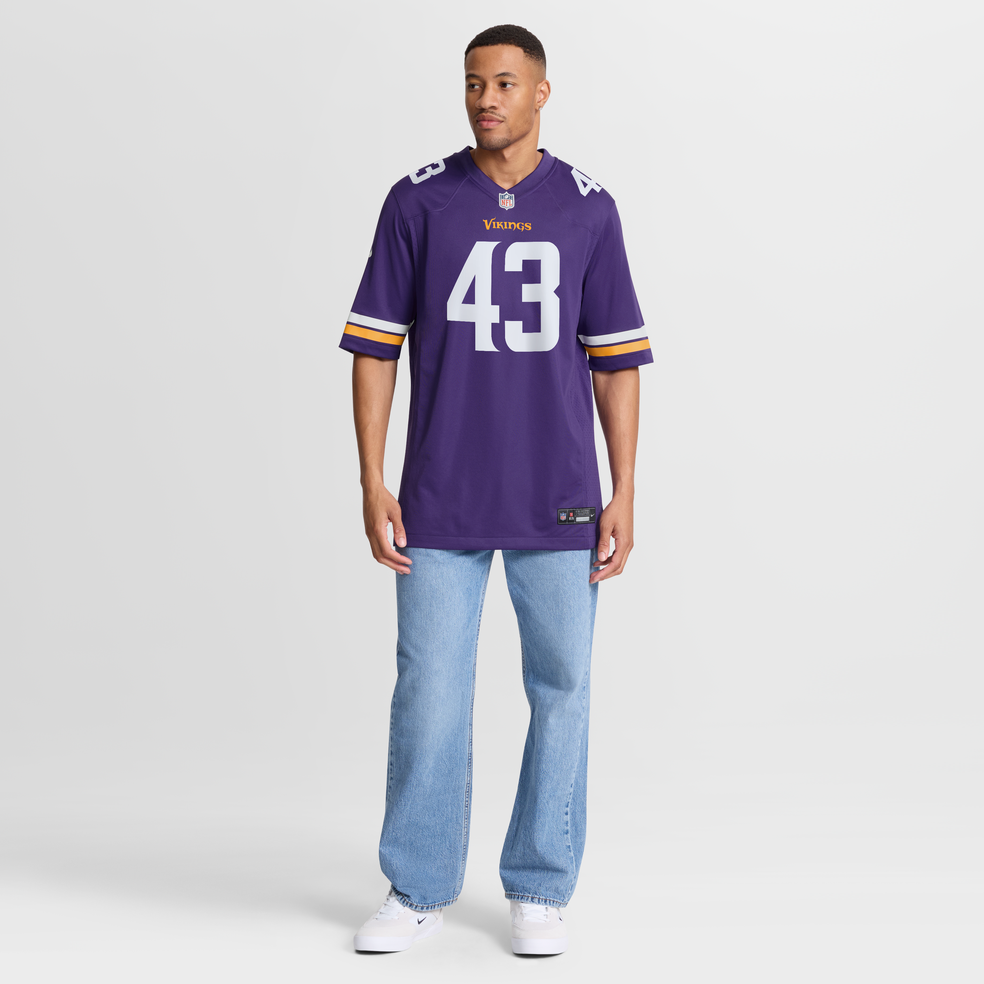 Andrew Van Ginkel Minnesota Vikings Alternate Game Jersey - Purple - Image 8