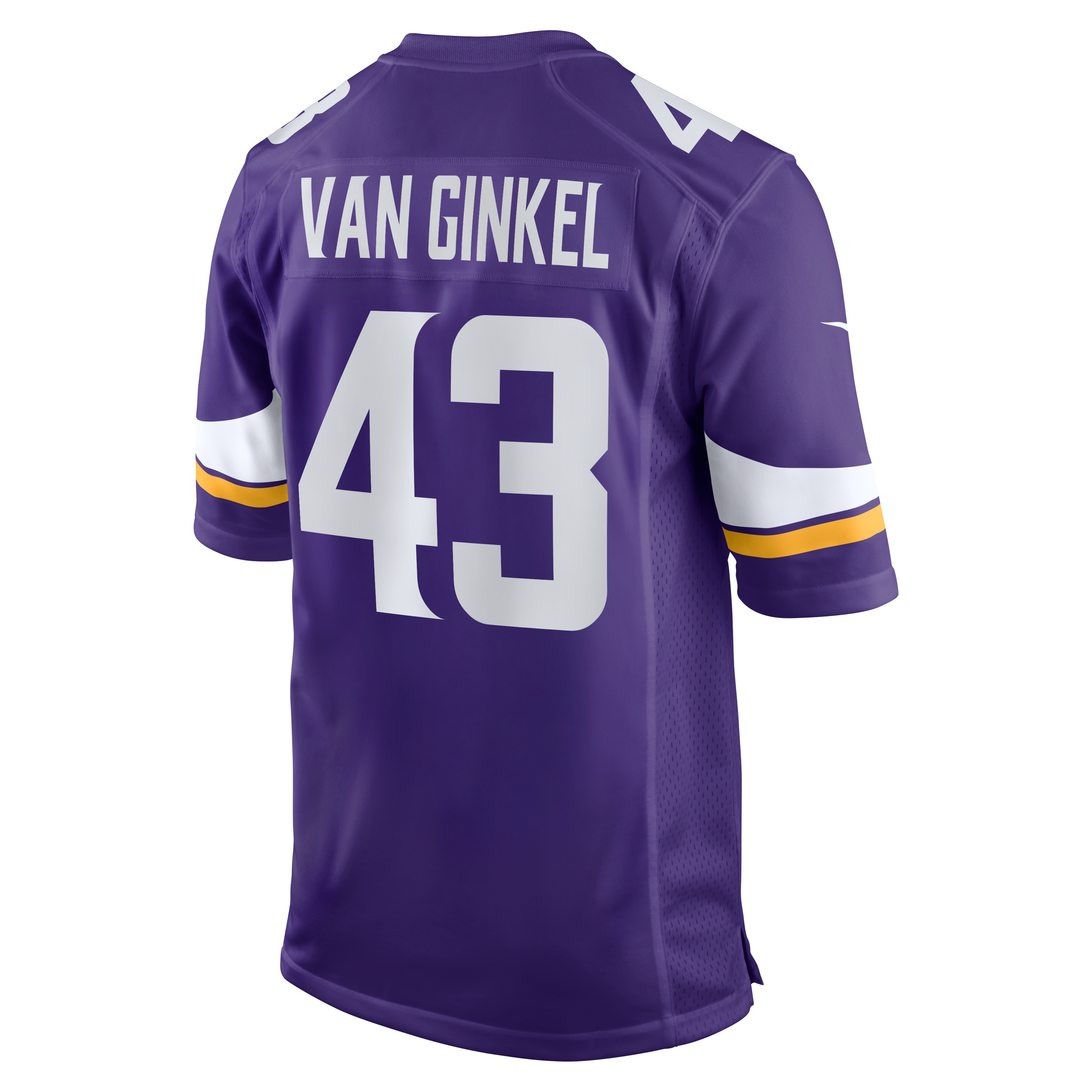 Andrew Van Ginkel Minnesota Vikings Alternate Game Jersey - Purple - Image 4