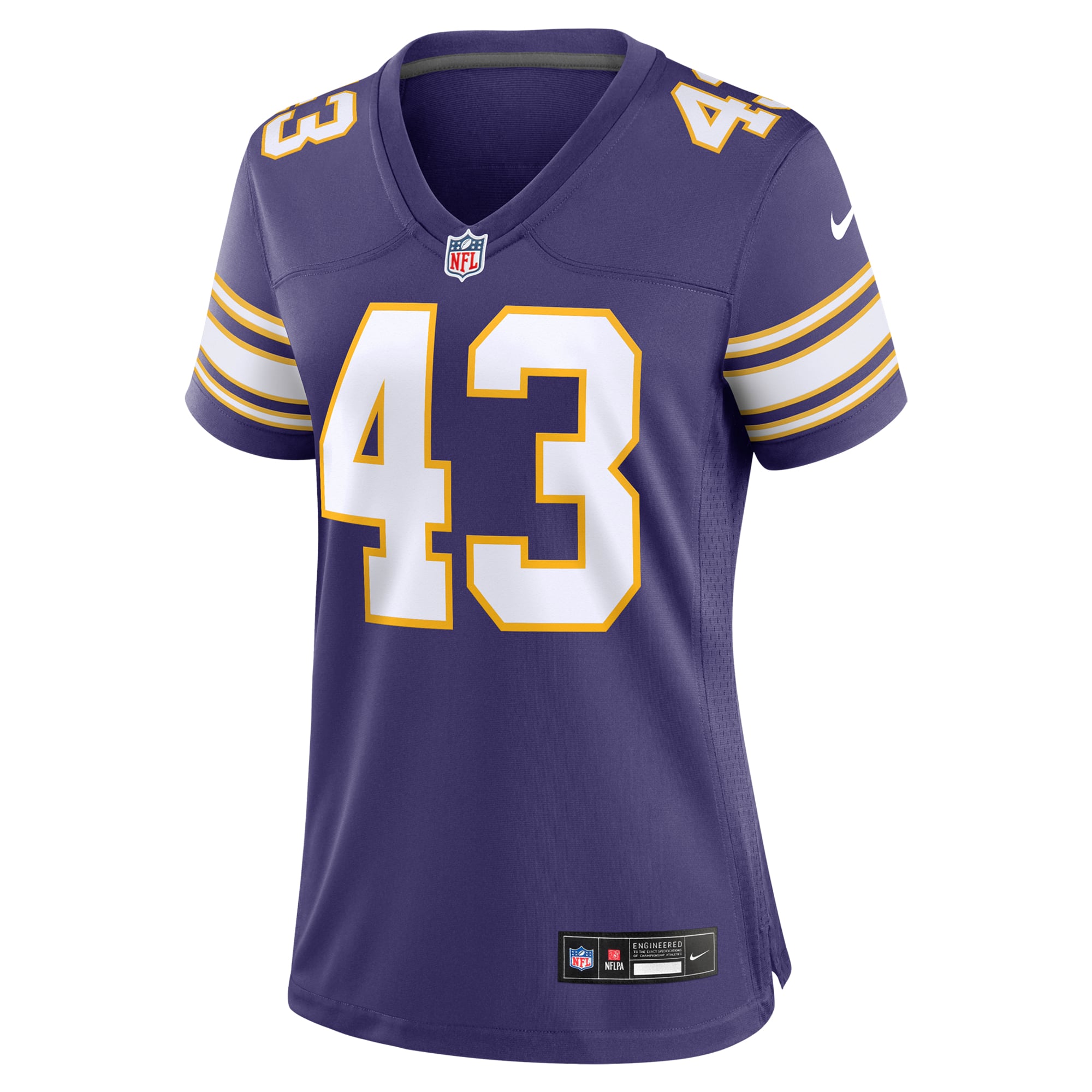 Andrew Van Ginkel Minnesota Vikings Women's Alternate Game Jersey - Purple - Image 3