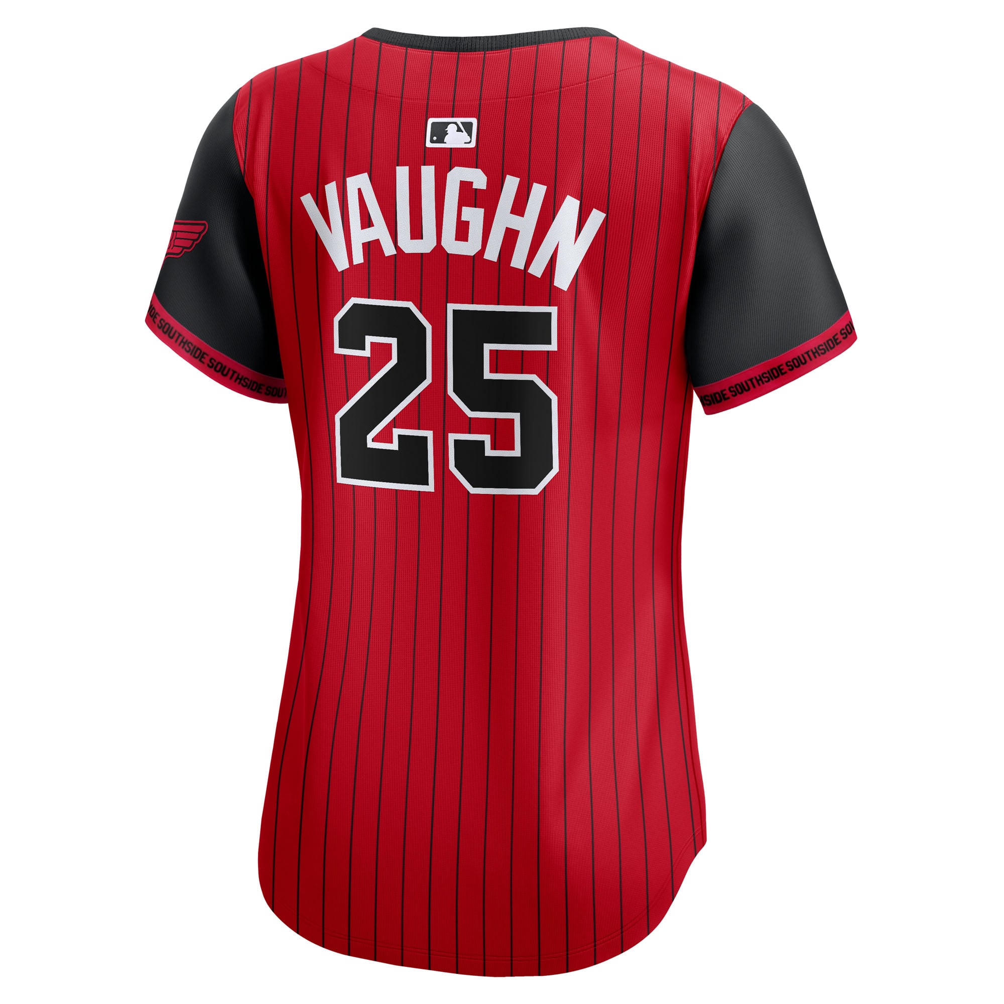 Andrew Vaughn Chicago White Sox Women's 2025 City Connect Limited Player Jersey - Red/Black - Image 4