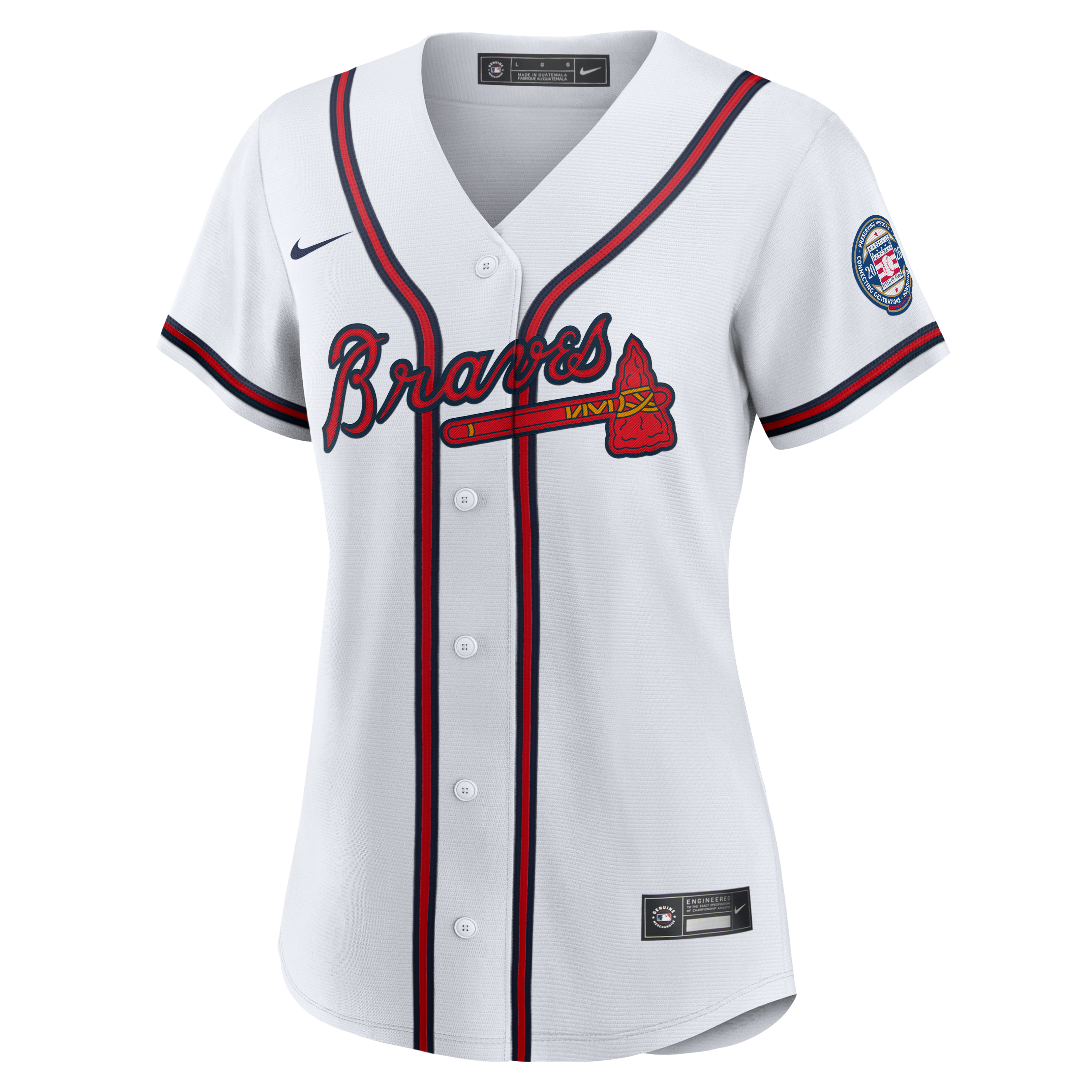 Andruw Jones Atlanta Braves Women's 2026 Baseball Hall of Fame Retired Player Jersey - White - Image 3