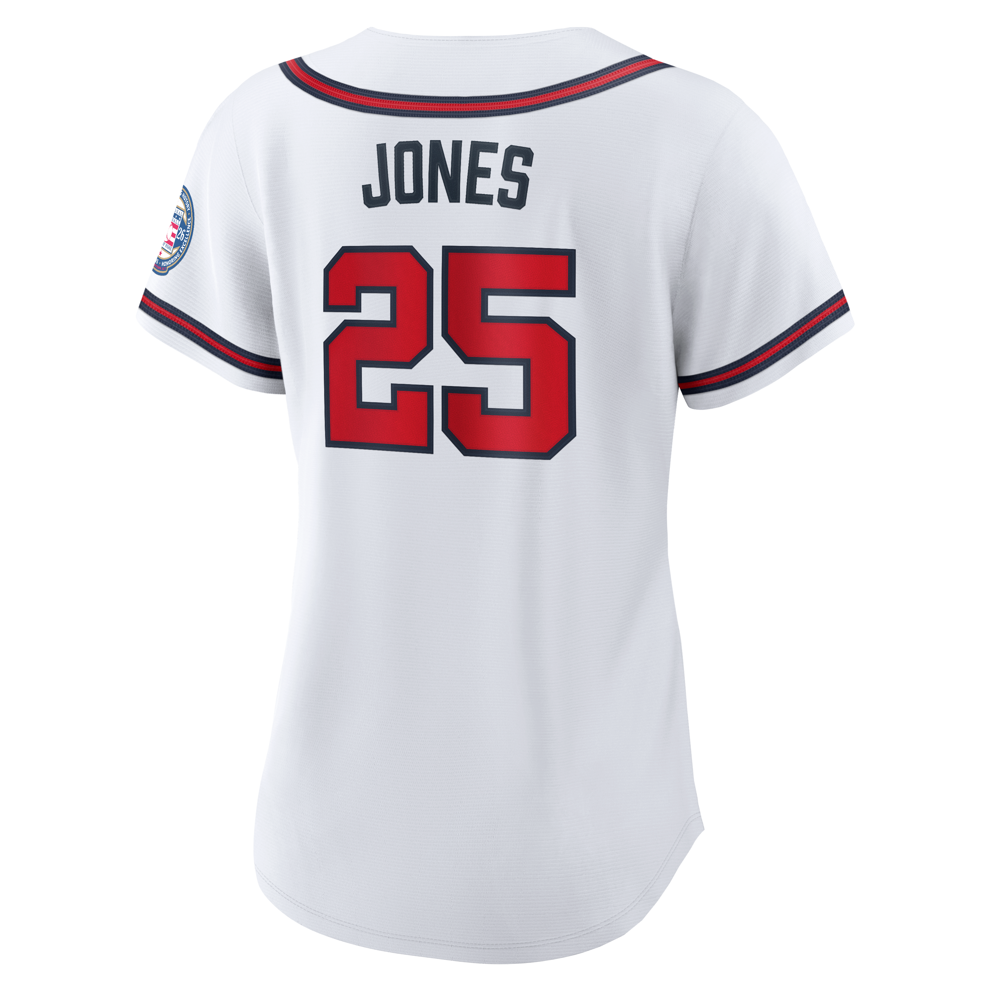 Andruw Jones Atlanta Braves Women's 2026 Baseball Hall of Fame Retired Player Jersey - White - Image 4