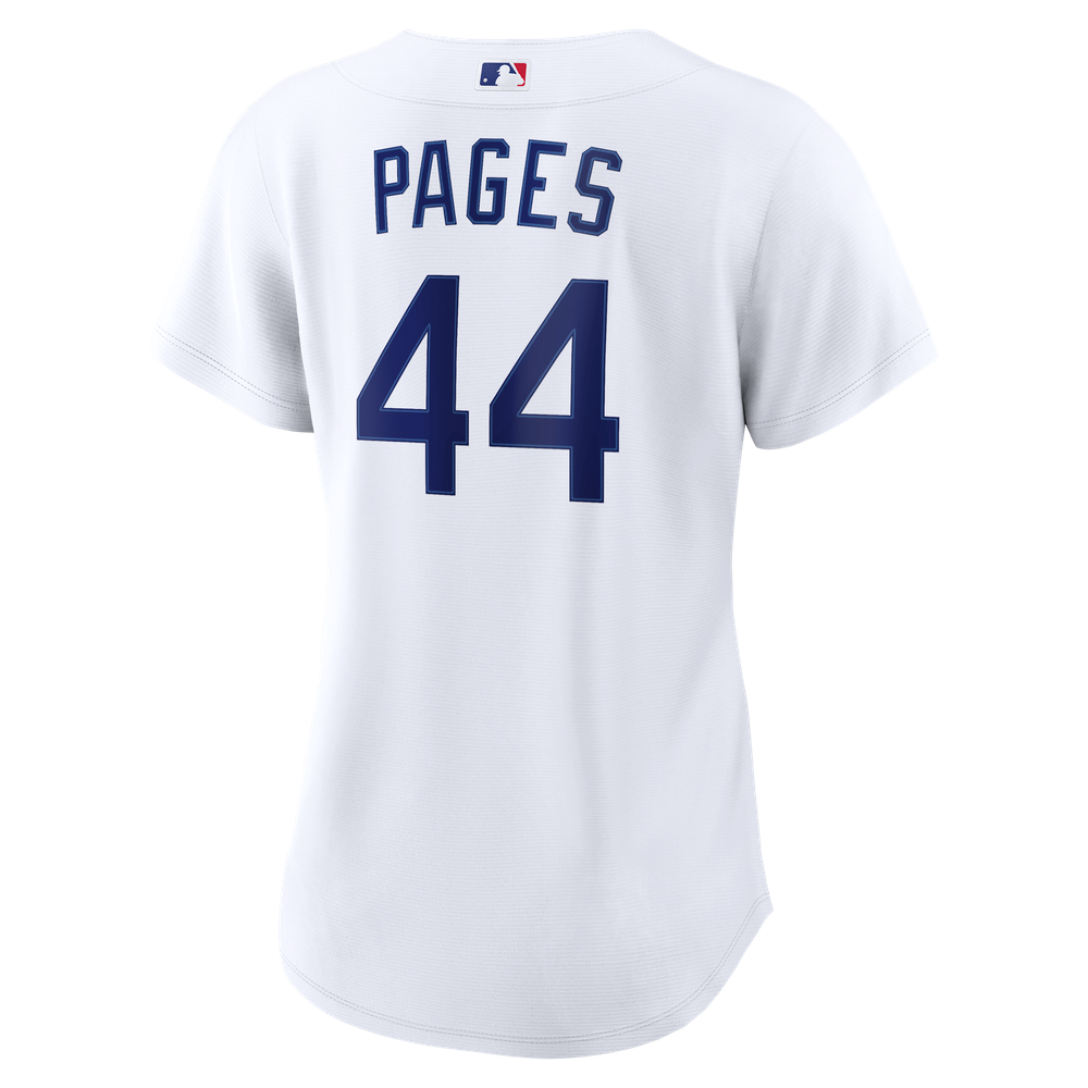 Andy Pages Los Angeles Dodgers Women's Home Jersey - White - Image 4