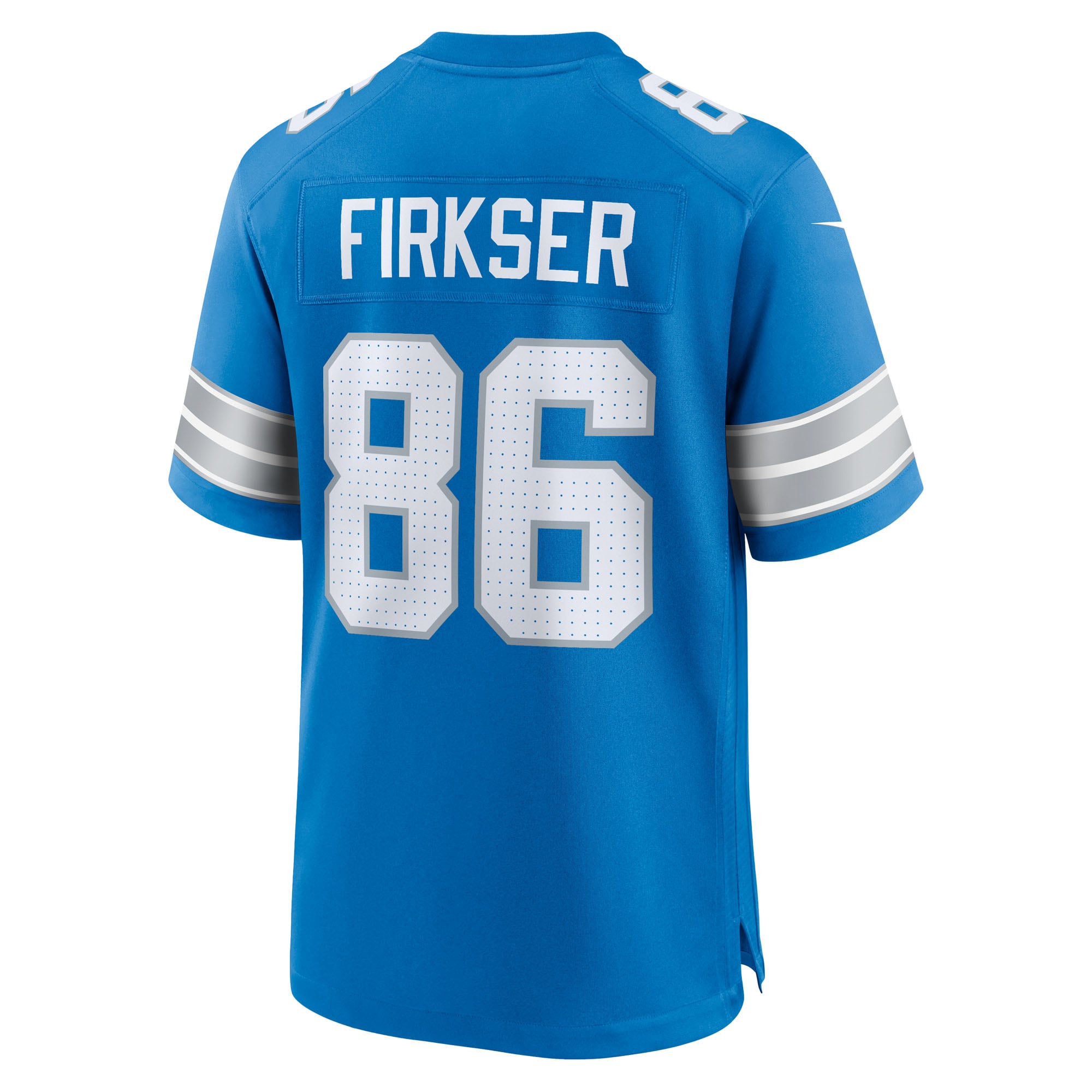 Anthony Firkser Detroit Lions Team Game Jersey - Blue - Image 4
