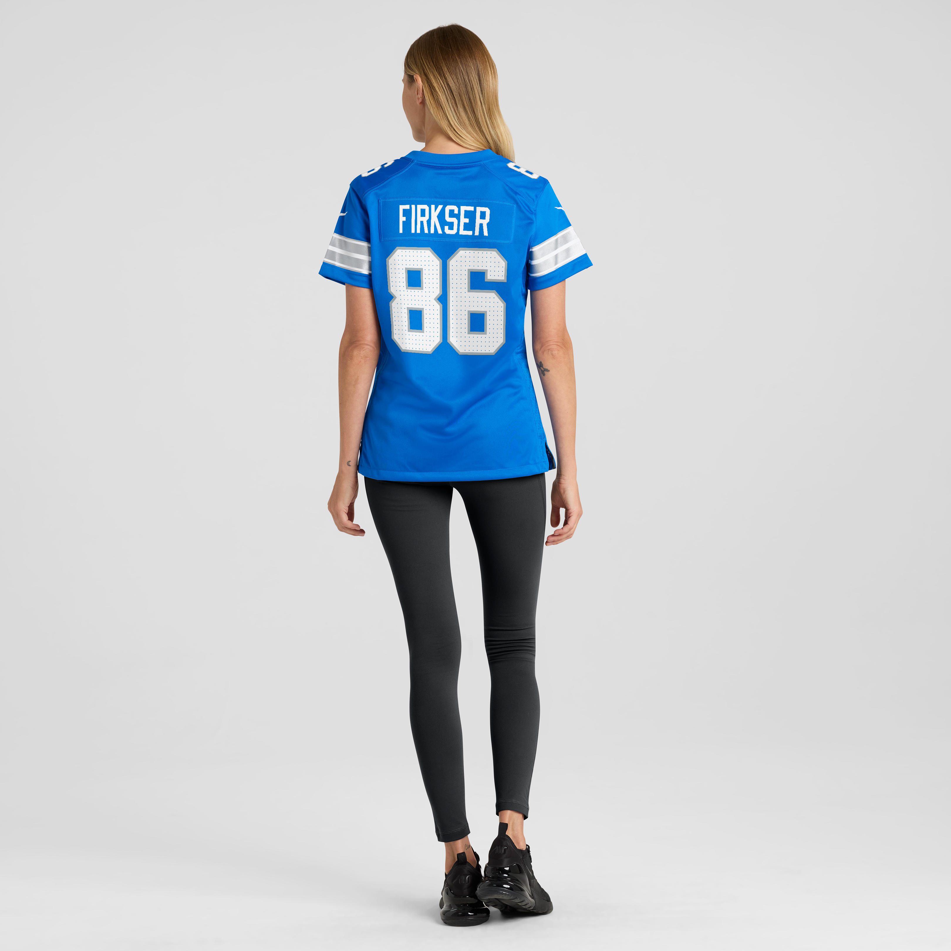 Anthony Firkser Detroit Lions Women's Team Game Jersey - Blue - Image 6